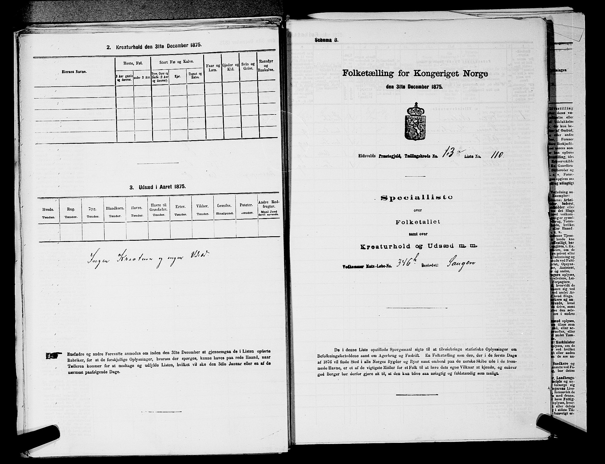 RA, Folketelling 1875 for 0237P Eidsvoll prestegjeld, 1875, s. 2278