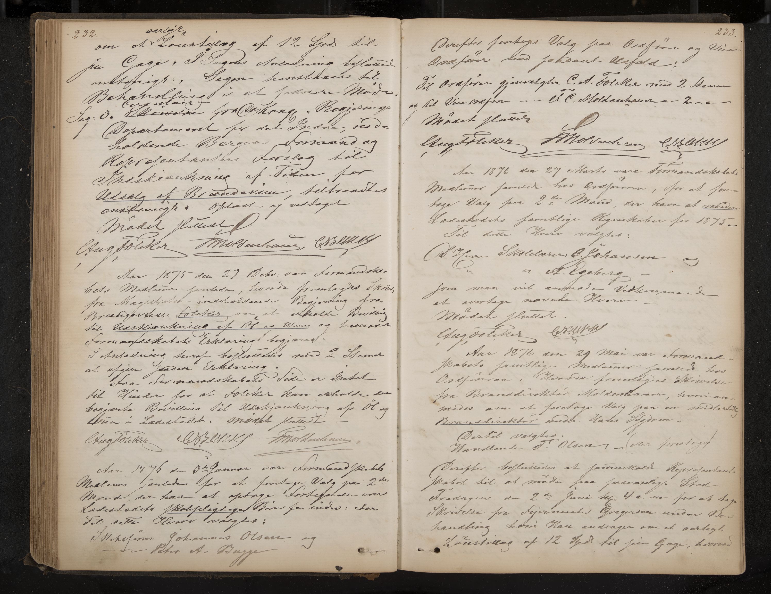 Åsgårdstrand formannskap og sentraladministrasjon, IKAK/0704021/A/L0002: Møtebok, 1865-1890, s. 232-233