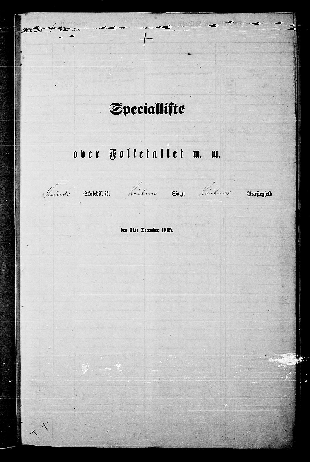 RA, Folketelling 1865 for 0415P Løten prestegjeld, 1865, s. 13