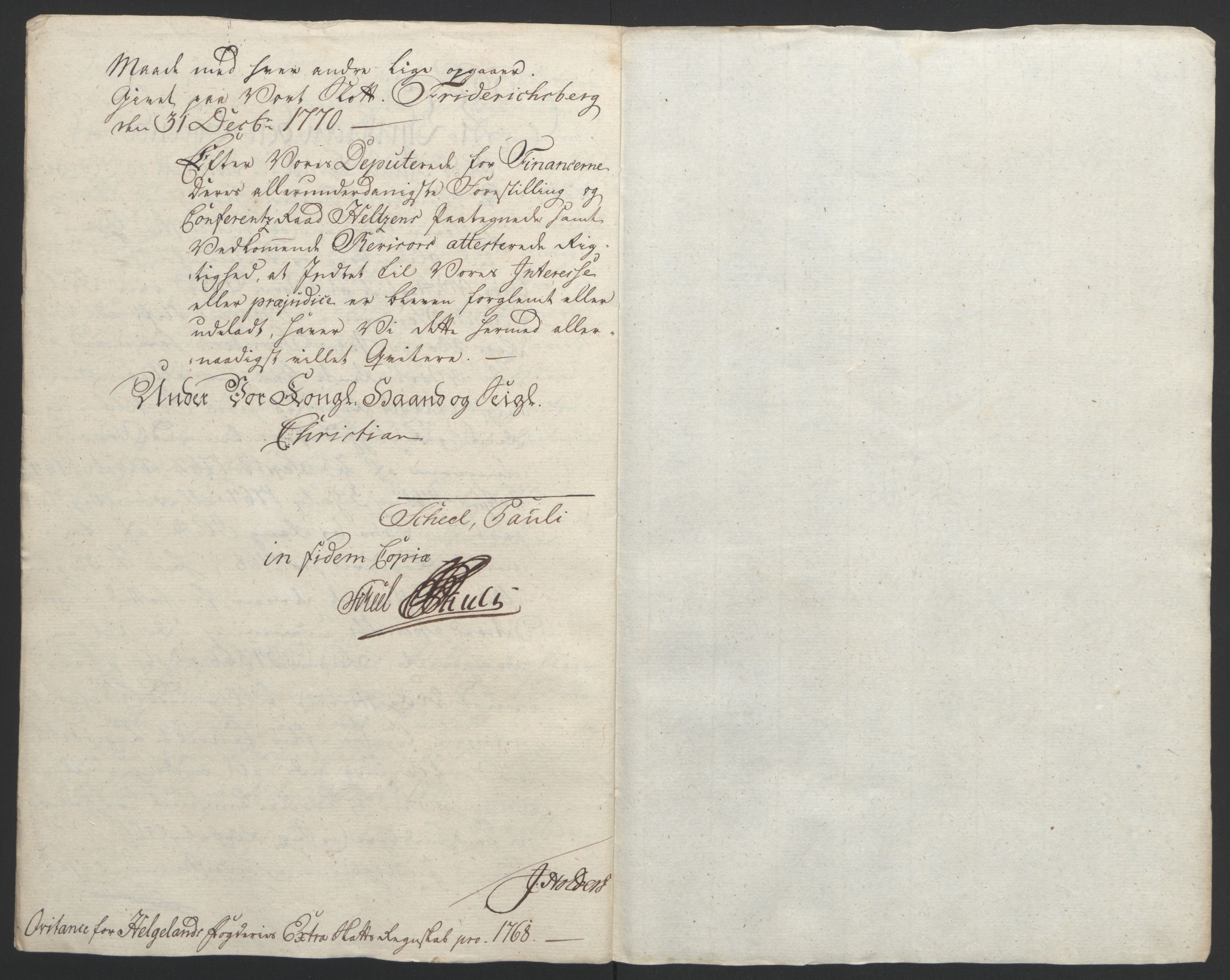 Rentekammeret inntil 1814, Reviderte regnskaper, Fogderegnskap, AV/RA-EA-4092/R65/L4573: Ekstraskatten Helgeland, 1762-1772, s. 176