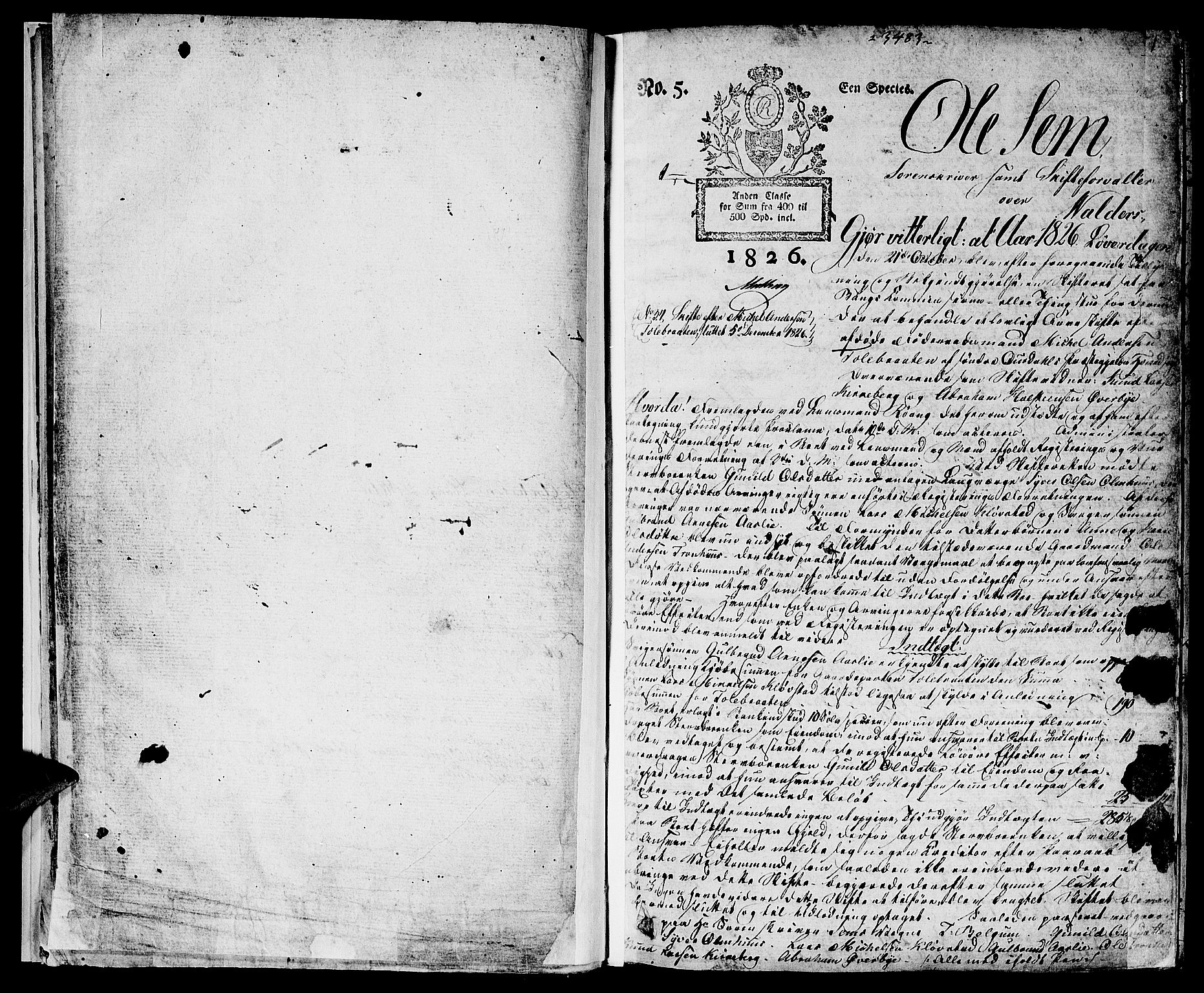 Valdres sorenskriveri, AV/SAH-TING-016/J/Ja/Jaa/L0006: Skifteprotokoll, 1826-1838, s. 0b-1a