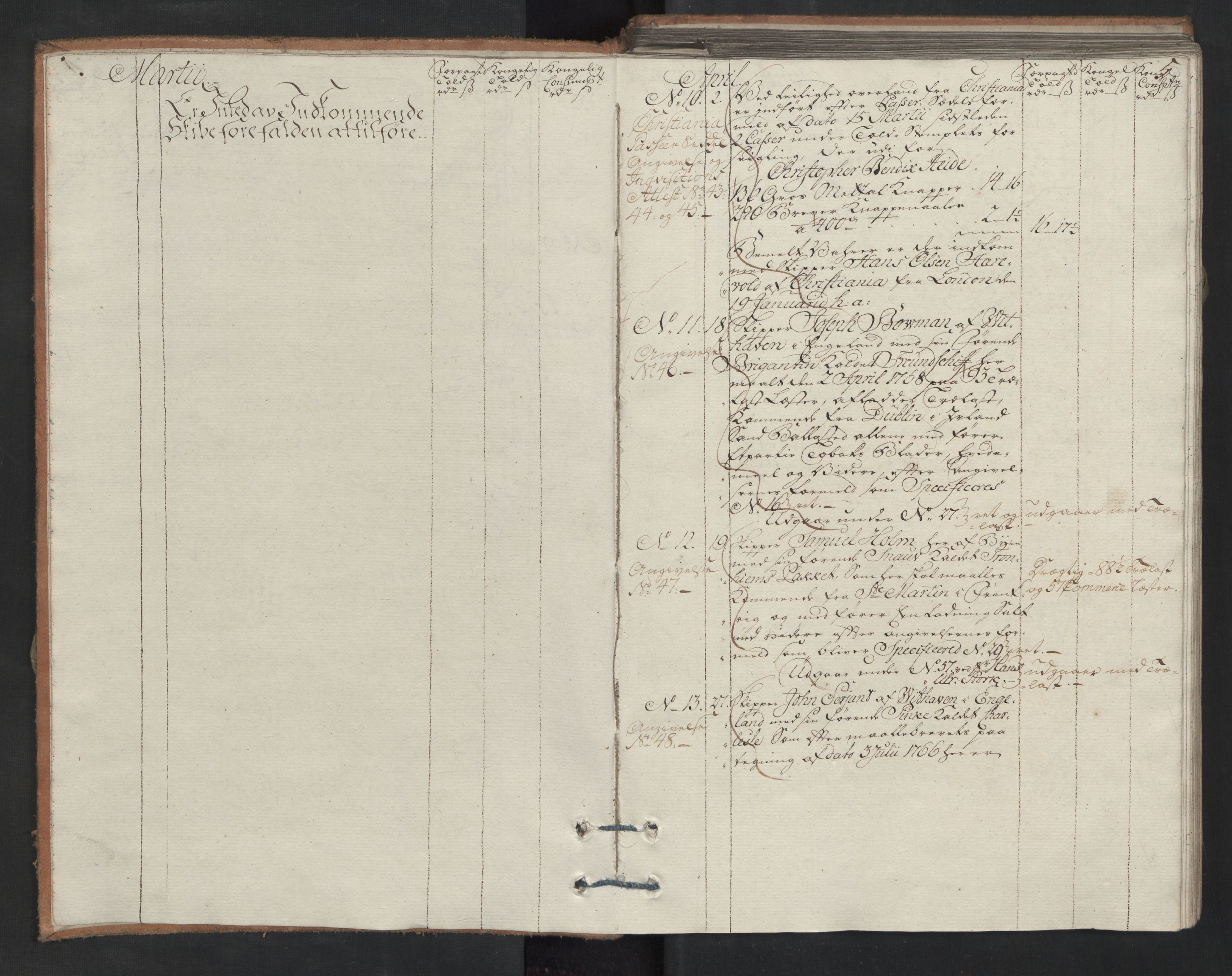 Generaltollkammeret, tollregnskaper, AV/RA-EA-5490/R33/L0106/0001: Tollregnskaper Trondheim A / Inngående hovedtollbok, 1770