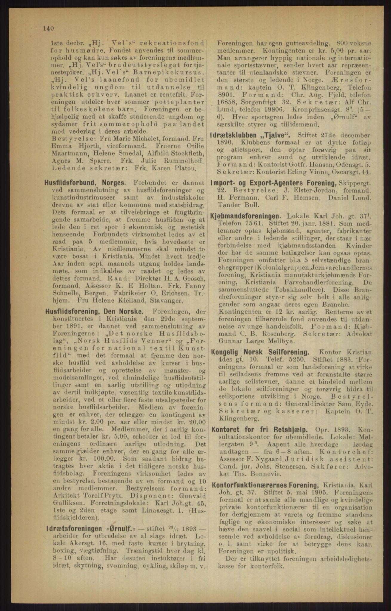 Kristiania/Oslo adressebok, PUBL/-, 1915, s. 140