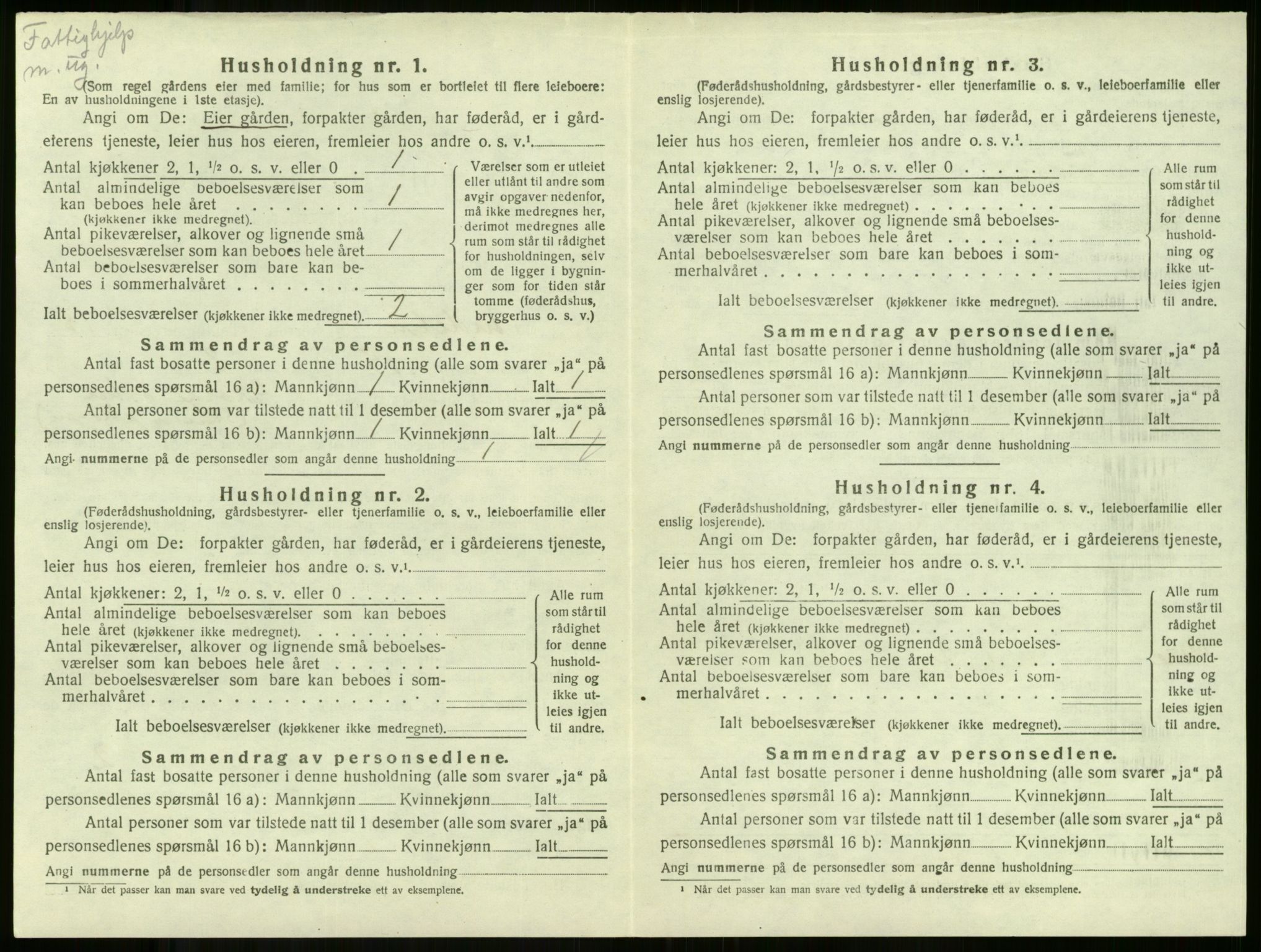 SAKO, Folketelling 1920 for 0719 Andebu herred, 1920, s. 1007