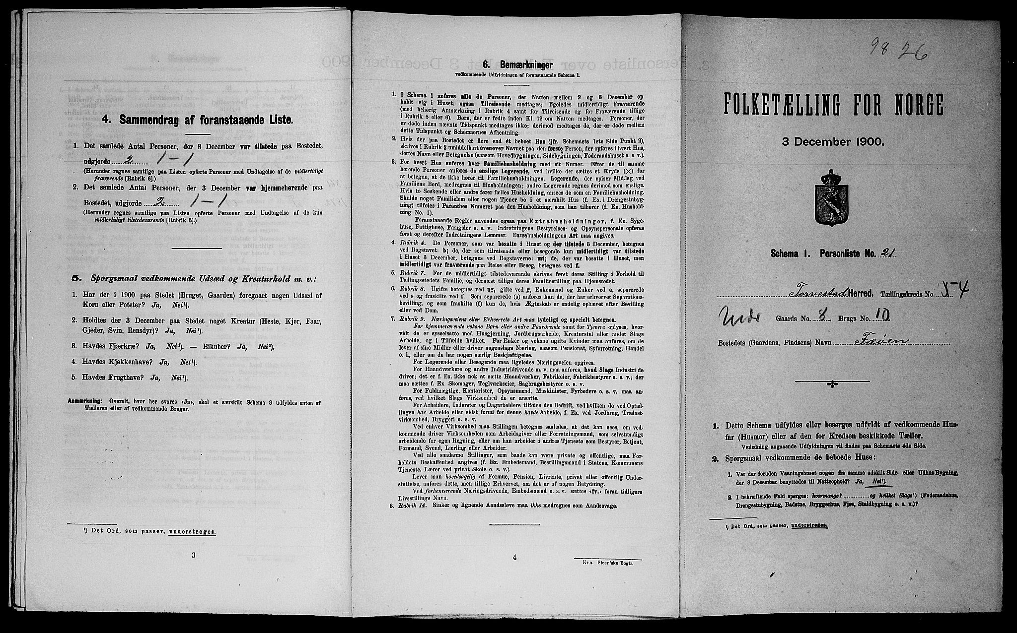 SAST, Folketelling 1900 for 1152 Torvastad herred, 1900, s. 578