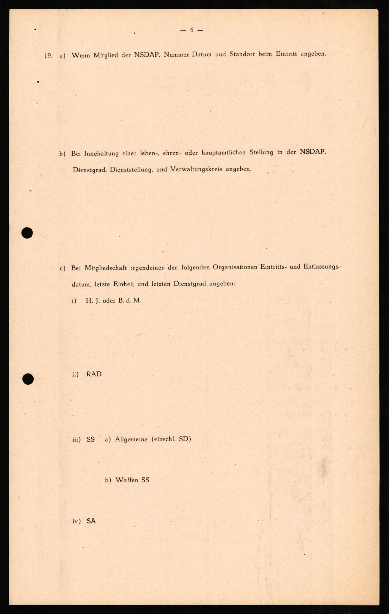 Forsvaret, Forsvarets overkommando II, AV/RA-RAFA-3915/D/Db/L0008: CI Questionaires. Tyske okkupasjonsstyrker i Norge. Tyskere., 1945-1946, s. 22