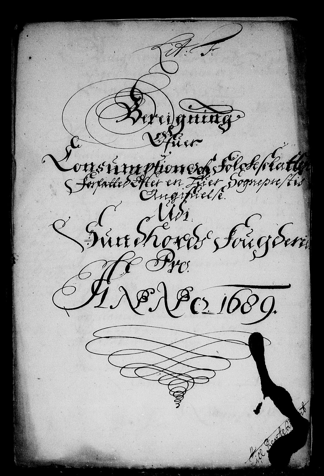 Rentekammeret inntil 1814, Reviderte regnskaper, Stiftamtstueregnskaper, Bergen stiftamt, AV/RA-EA-6043/R/Rc/L0090: Bergen stiftamt, 1689