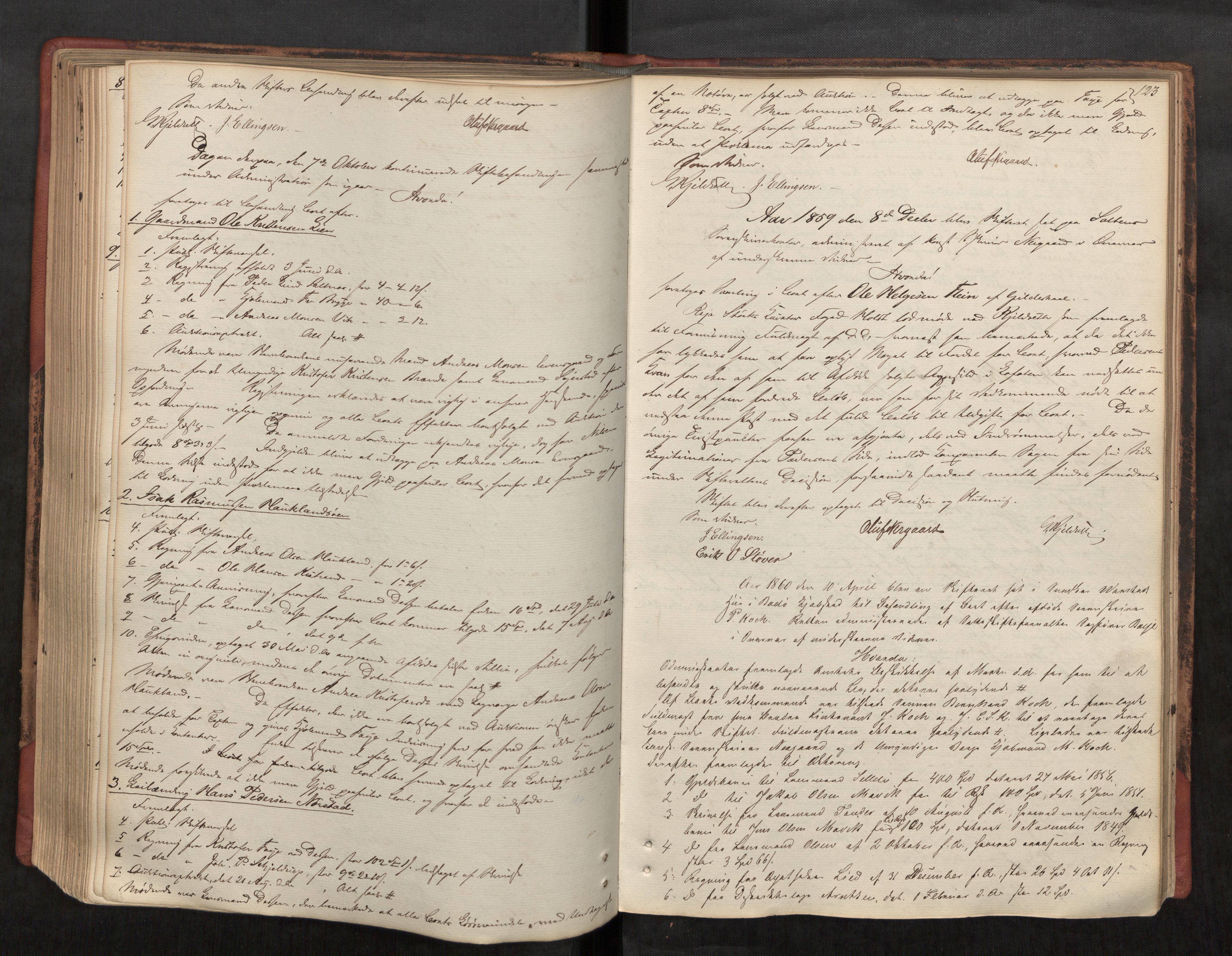 Salten sorenskriveri, AV/SAT-A-4578/1/3/3B/L0002: Skiftebehandlingsprotokoll, 1853-1865, s. 123