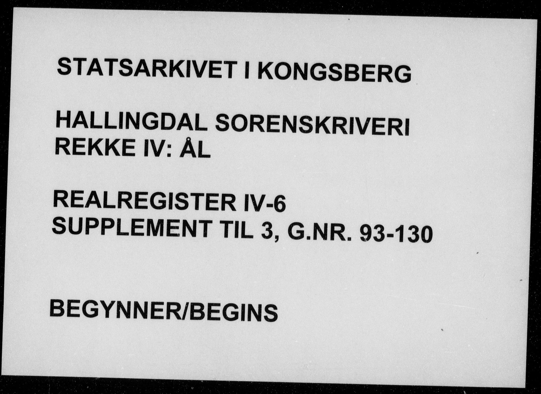 Hallingdal sorenskriveri, SAKO/A-121/G/Gb/Gbd/L0006: Panteregister nr. IV 6
