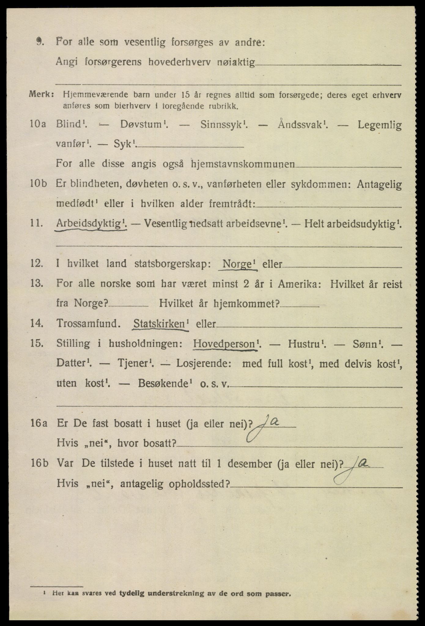 SAK, Folketelling 1920 for 0929 Åmli herred, 1920, s. 2320