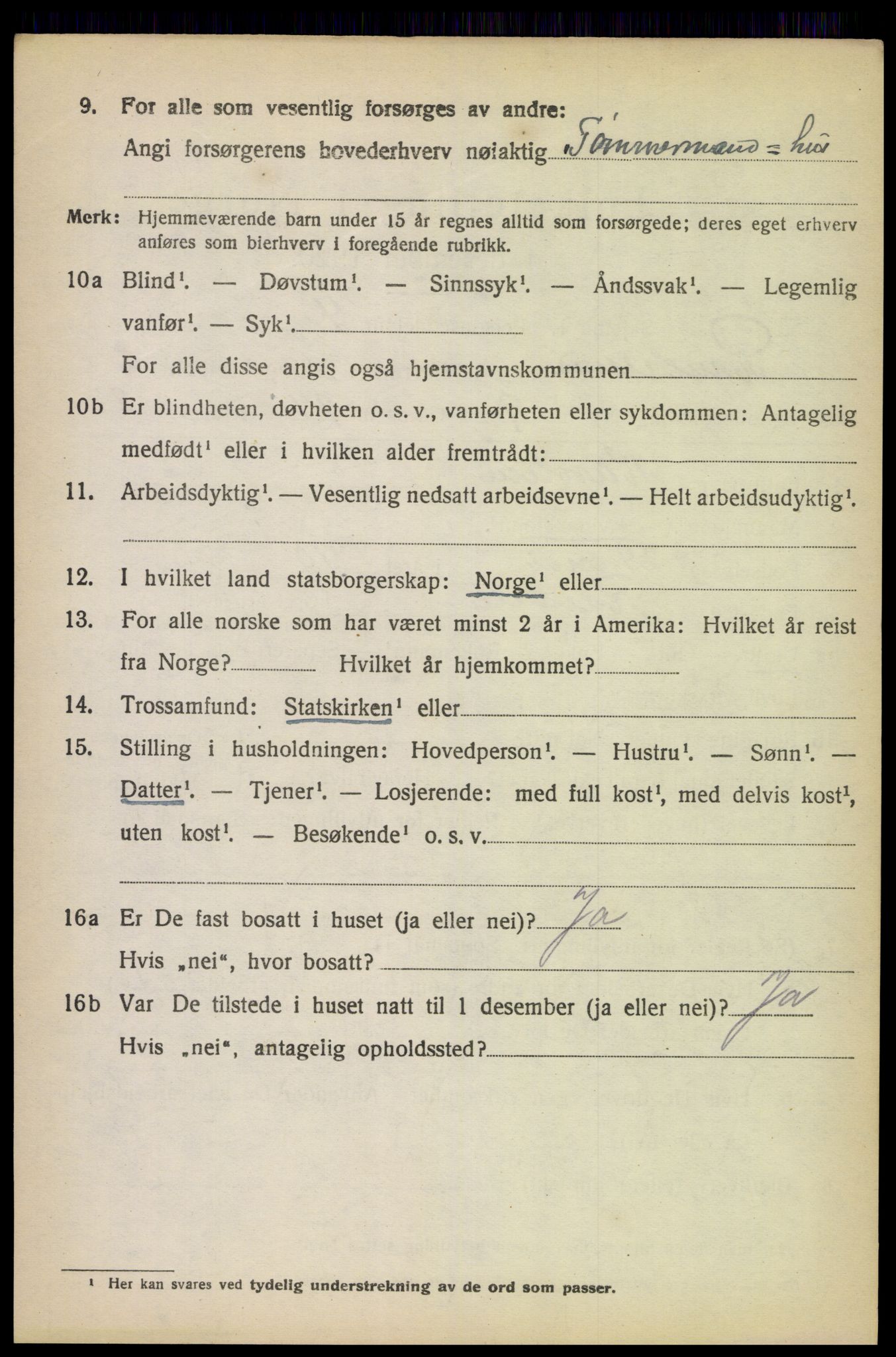 SAK, Folketelling 1920 for 1011 Randesund herred, 1920, s. 1169