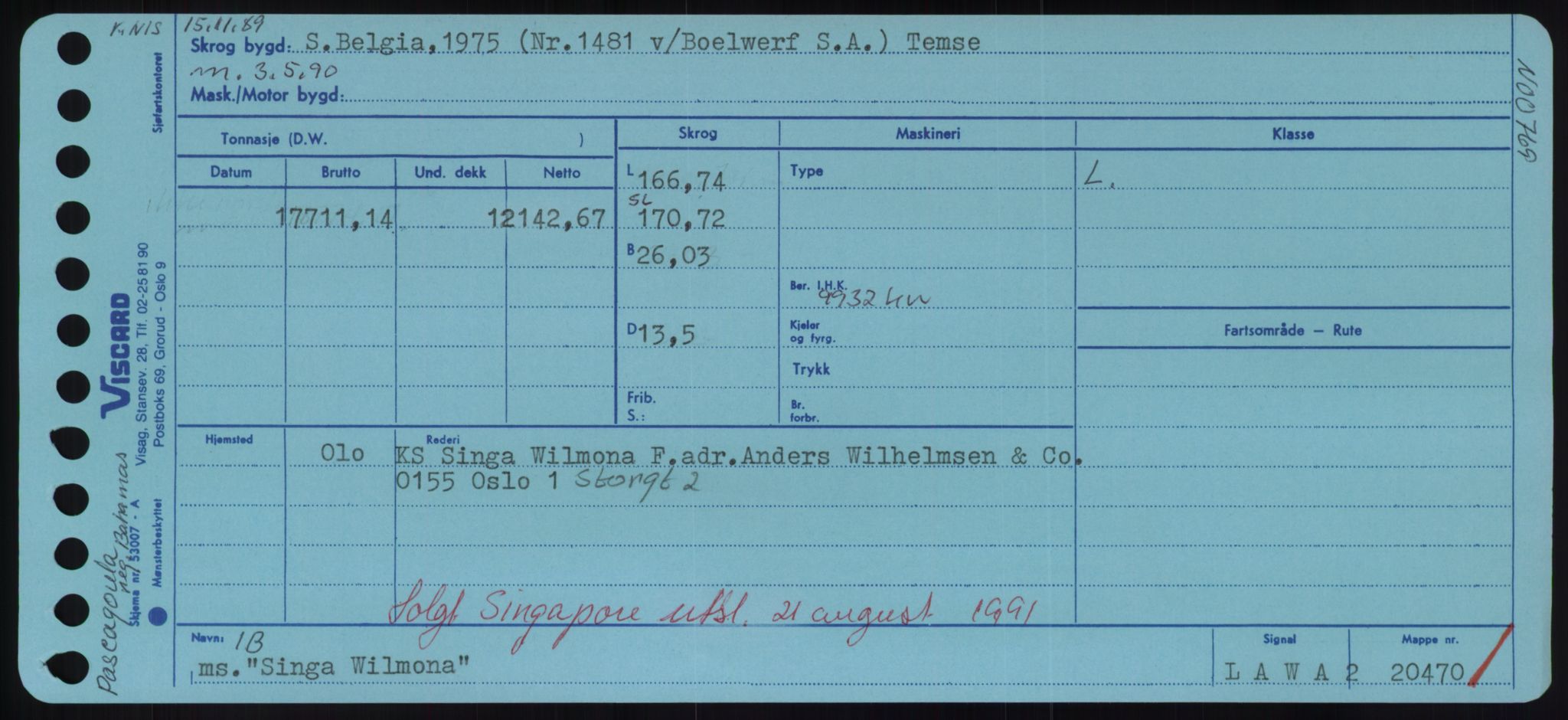 Sjøfartsdirektoratet med forløpere, Skipsmålingen, RA/S-1627/H/Hd/L0033: Fartøy, Sevi-Sjø, s. 193