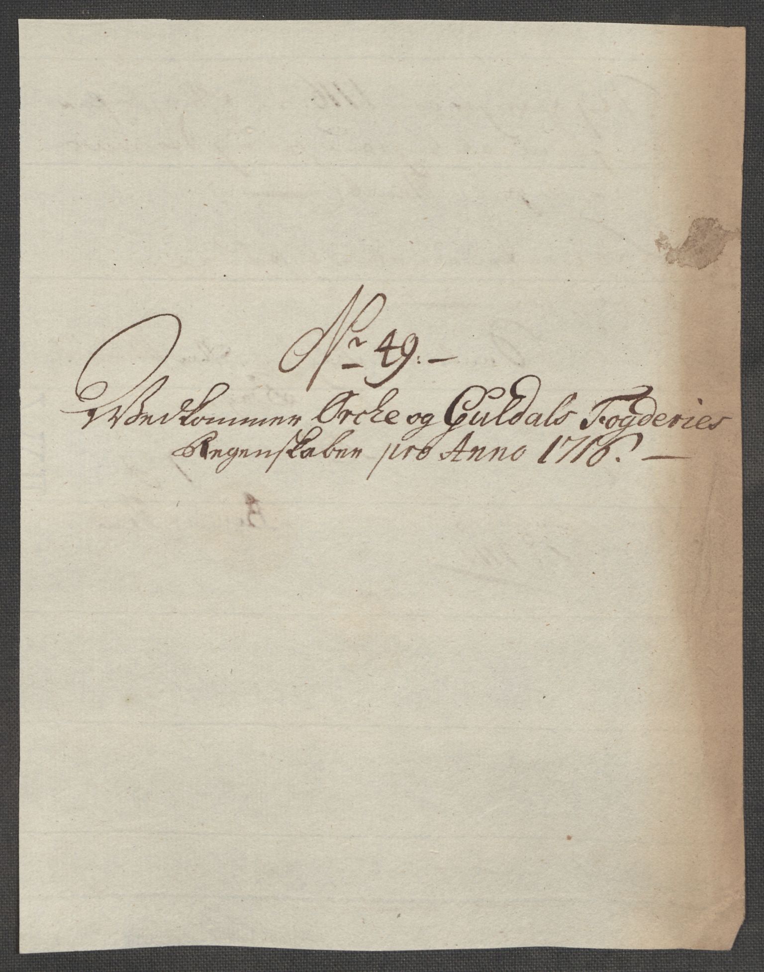 Rentekammeret inntil 1814, Reviderte regnskaper, Fogderegnskap, RA/EA-4092/R60/L3968: Fogderegnskap Orkdal og Gauldal, 1716, s. 92