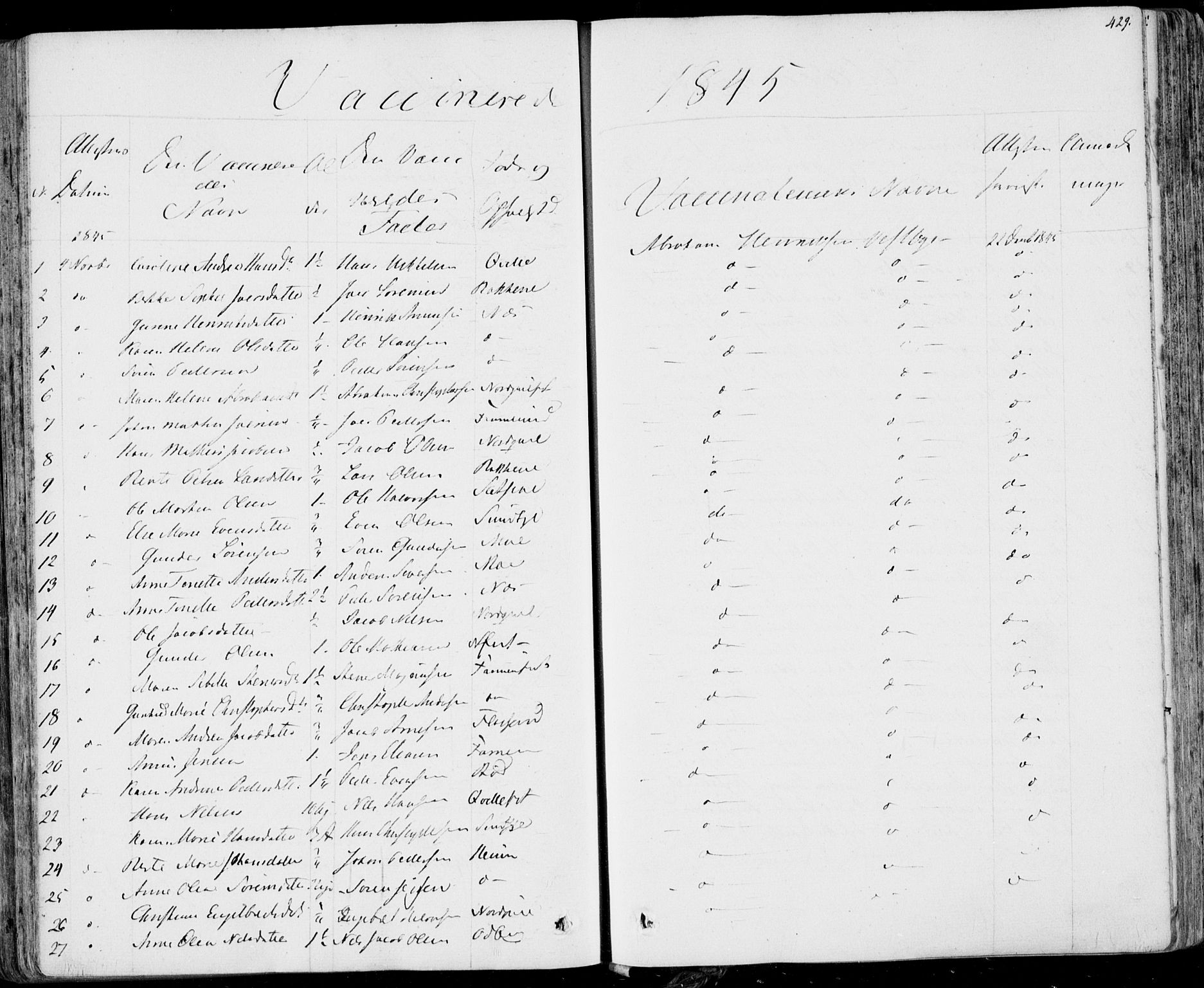 Hedrum kirkebøker, AV/SAKO-A-344/F/Fa/L0005: Ministerialbok nr. I 5, 1835-1848, s. 429