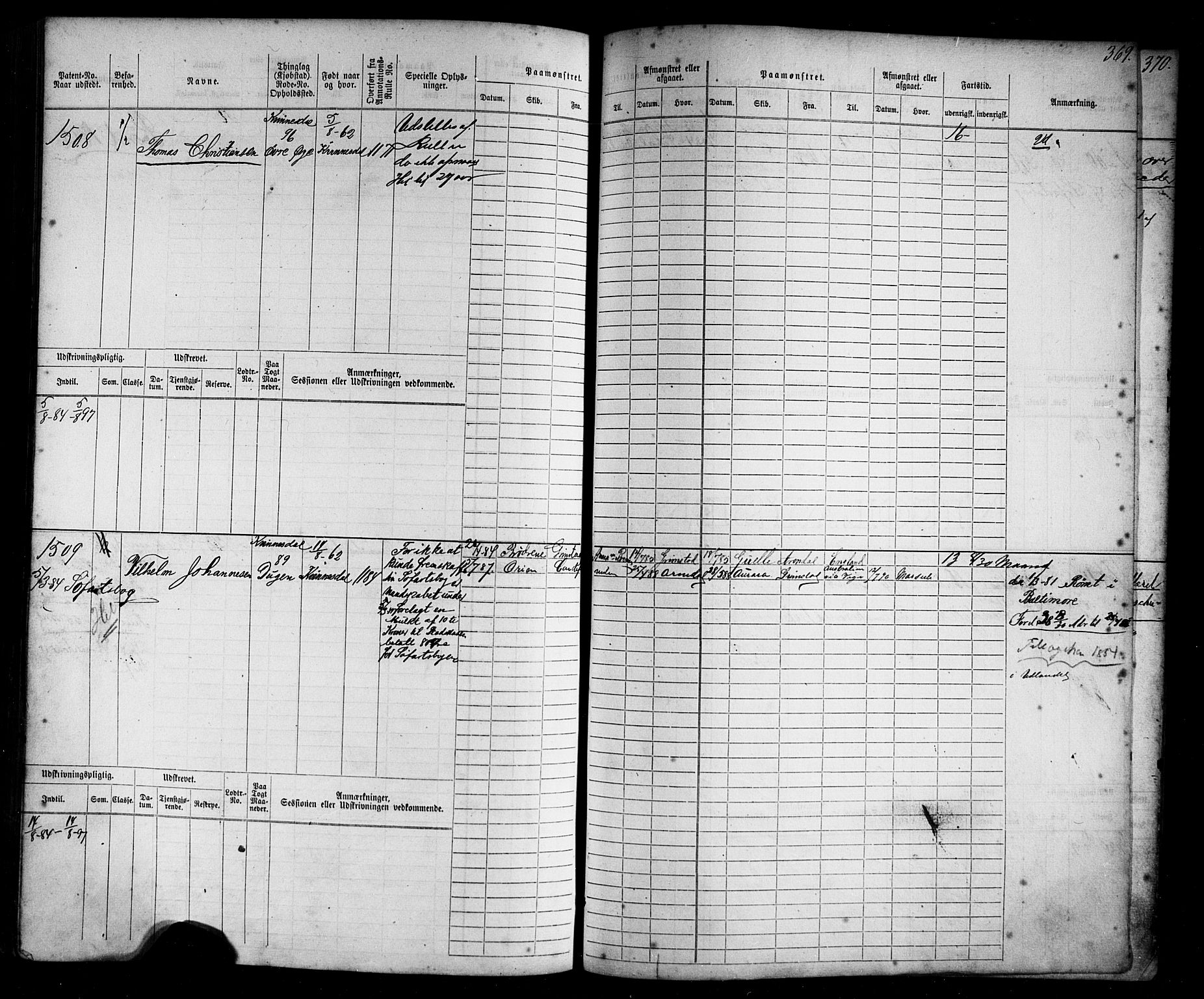 Flekkefjord mønstringskrets, AV/SAK-2031-0018/F/Fb/L0009: Hovedrulle nr 771-1533, Æ-6, 1868-1900, s. 401