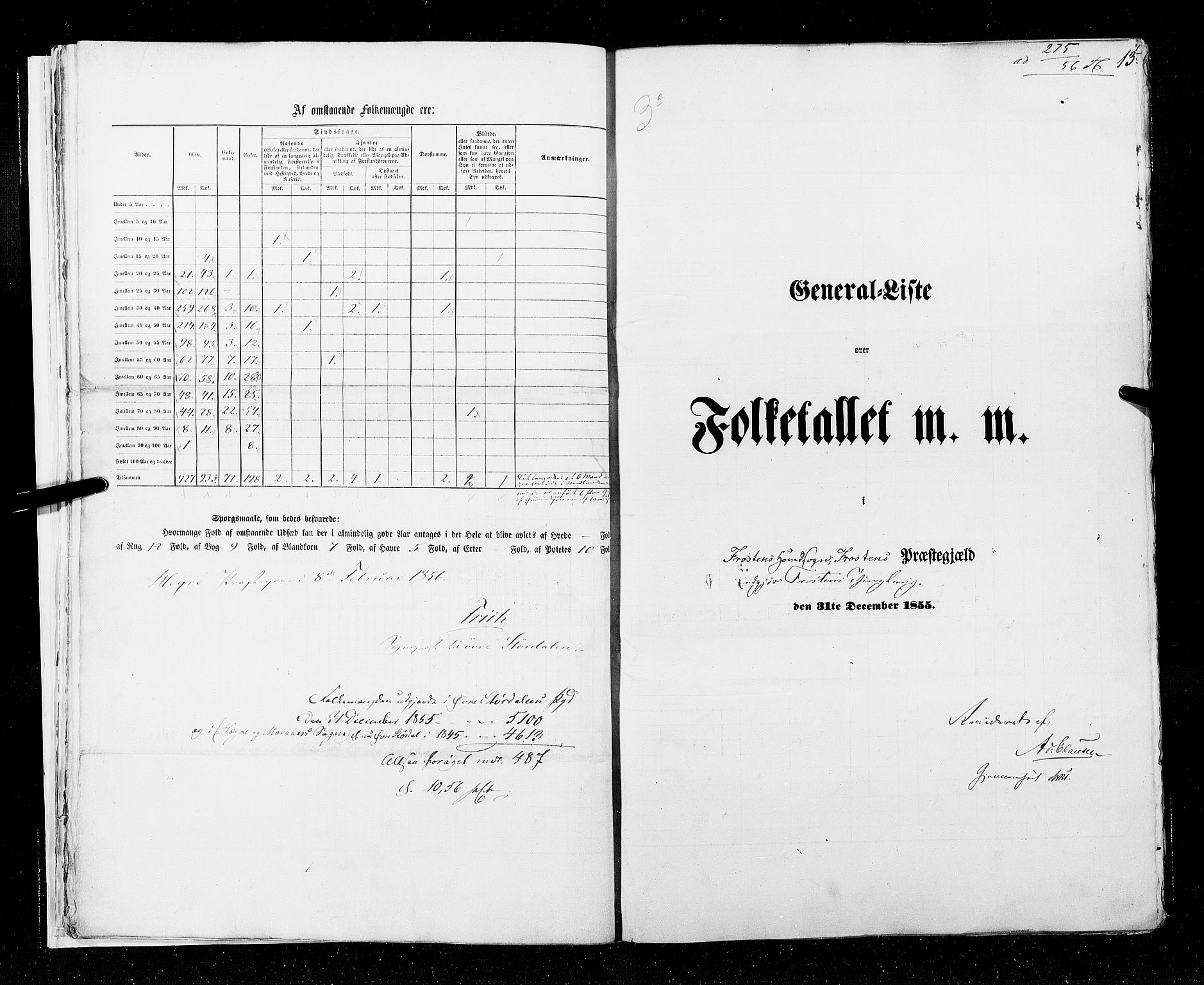 RA, Folketellingen 1855, bind 6A: Nordre Trondhjem amt og Nordland amt, 1855, s. 13