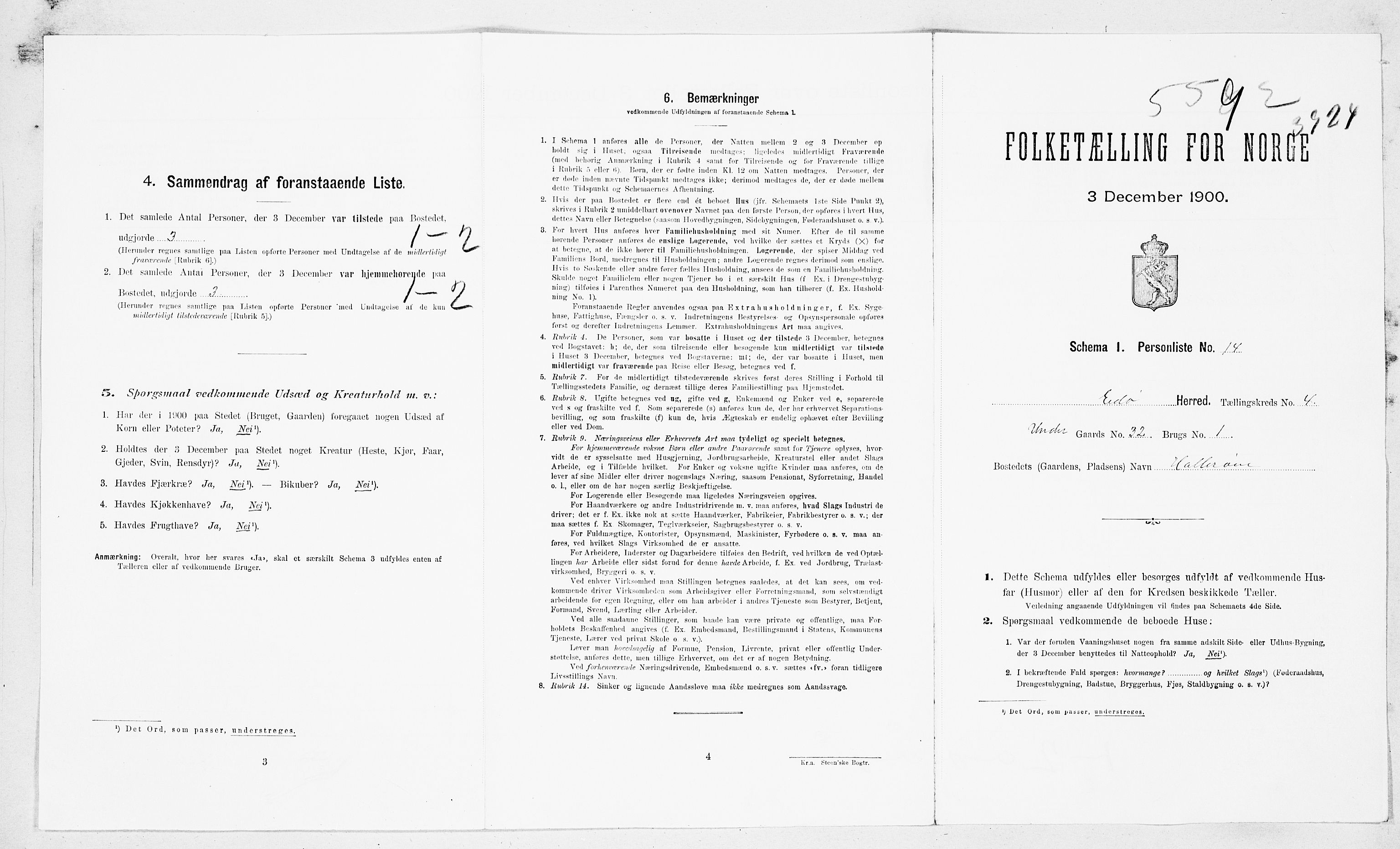 SAT, Folketelling 1900 for 1573 Edøy herred, 1900, s. 40