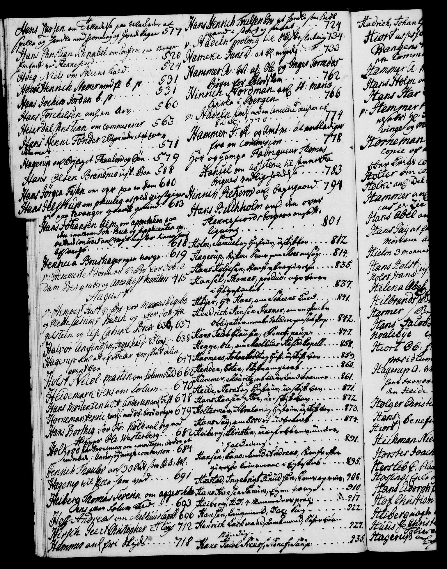 Danske Kanselli 1572-1799, AV/RA-EA-3023/I/Ia/L0001: 3. departements journal, 1771