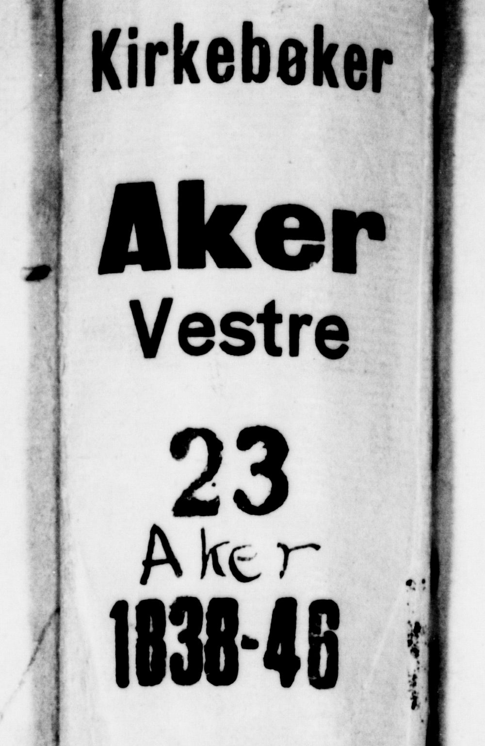 Aker prestekontor kirkebøker, SAO/A-10861/G/L0007: Klokkerbok nr. 7, 1838-1846