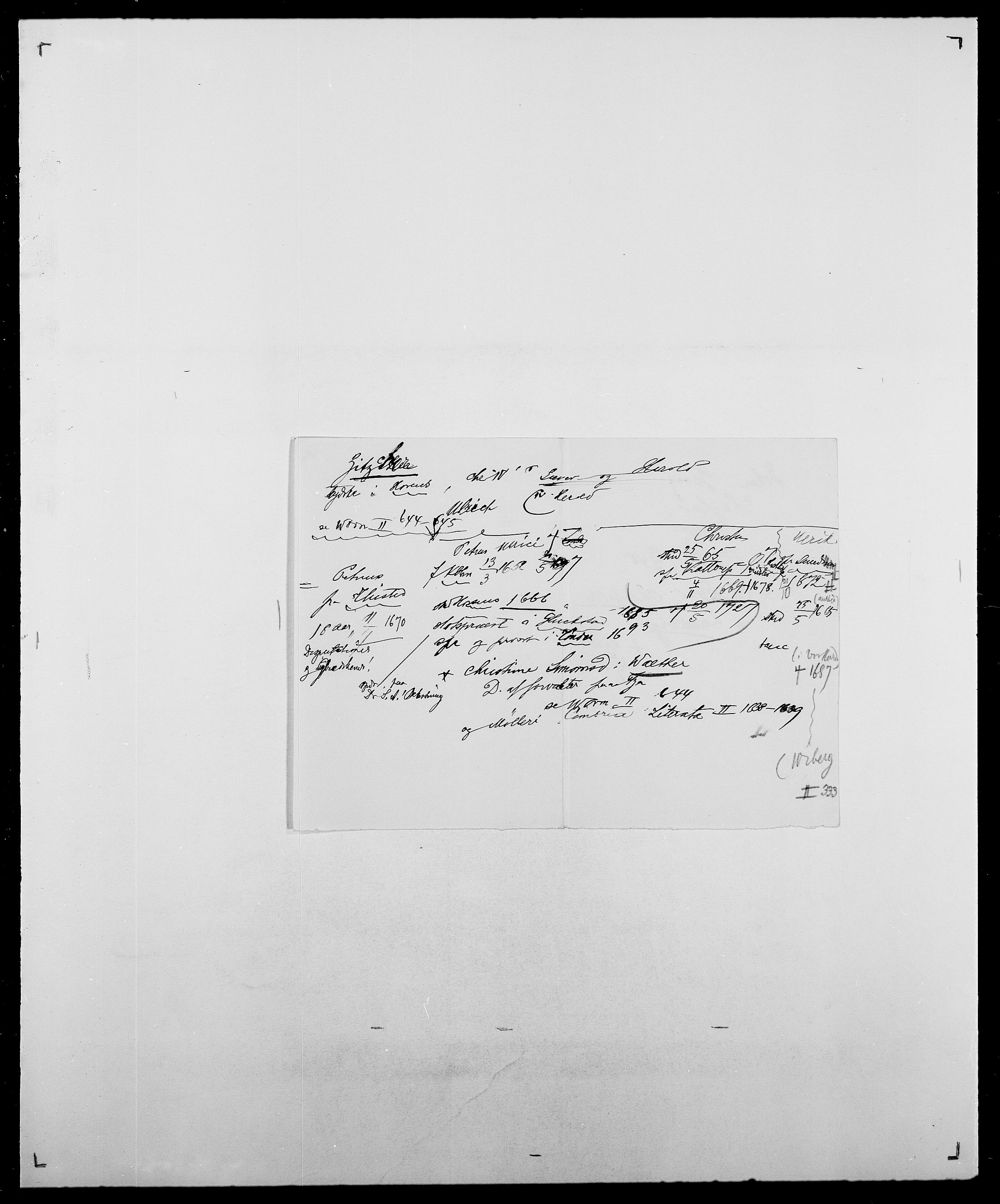 Delgobe, Charles Antoine - samling, SAO/PAO-0038/D/Da/L0043: Wulfsberg - v. Zanten, s. 200