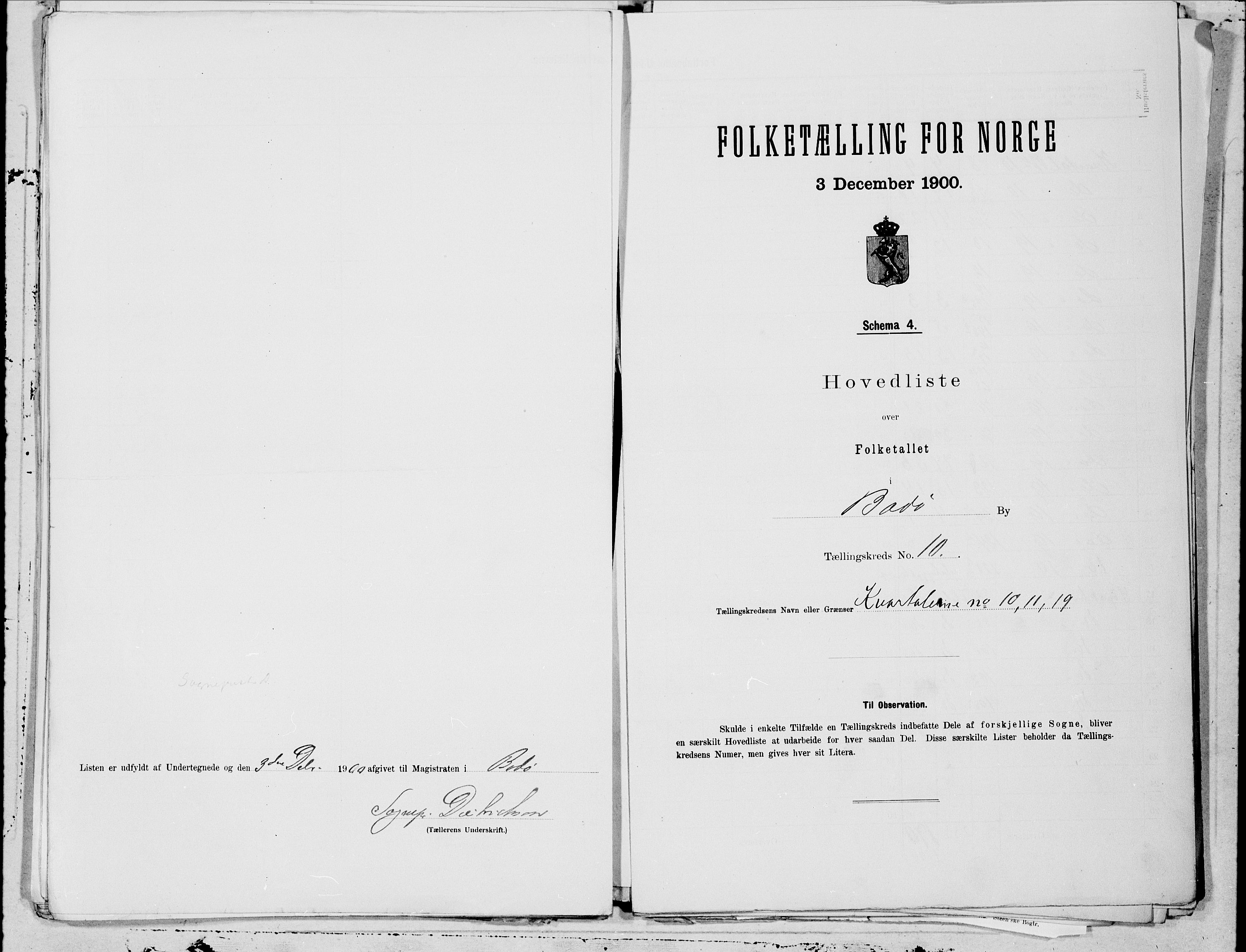 SAT, Folketelling 1900 for 1804 Bodø kjøpstad, 1900, s. 20