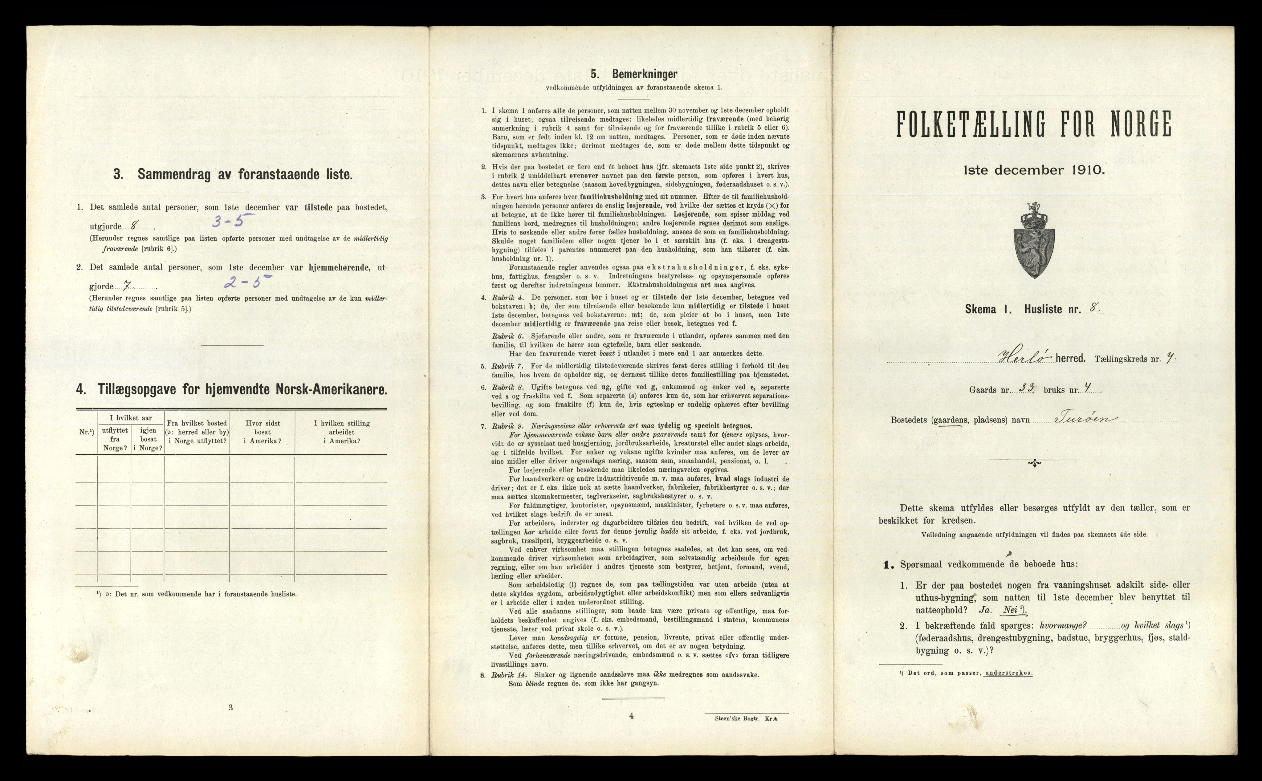 RA, Folketelling 1910 for 1258 Herdla herred, 1910, s. 666
