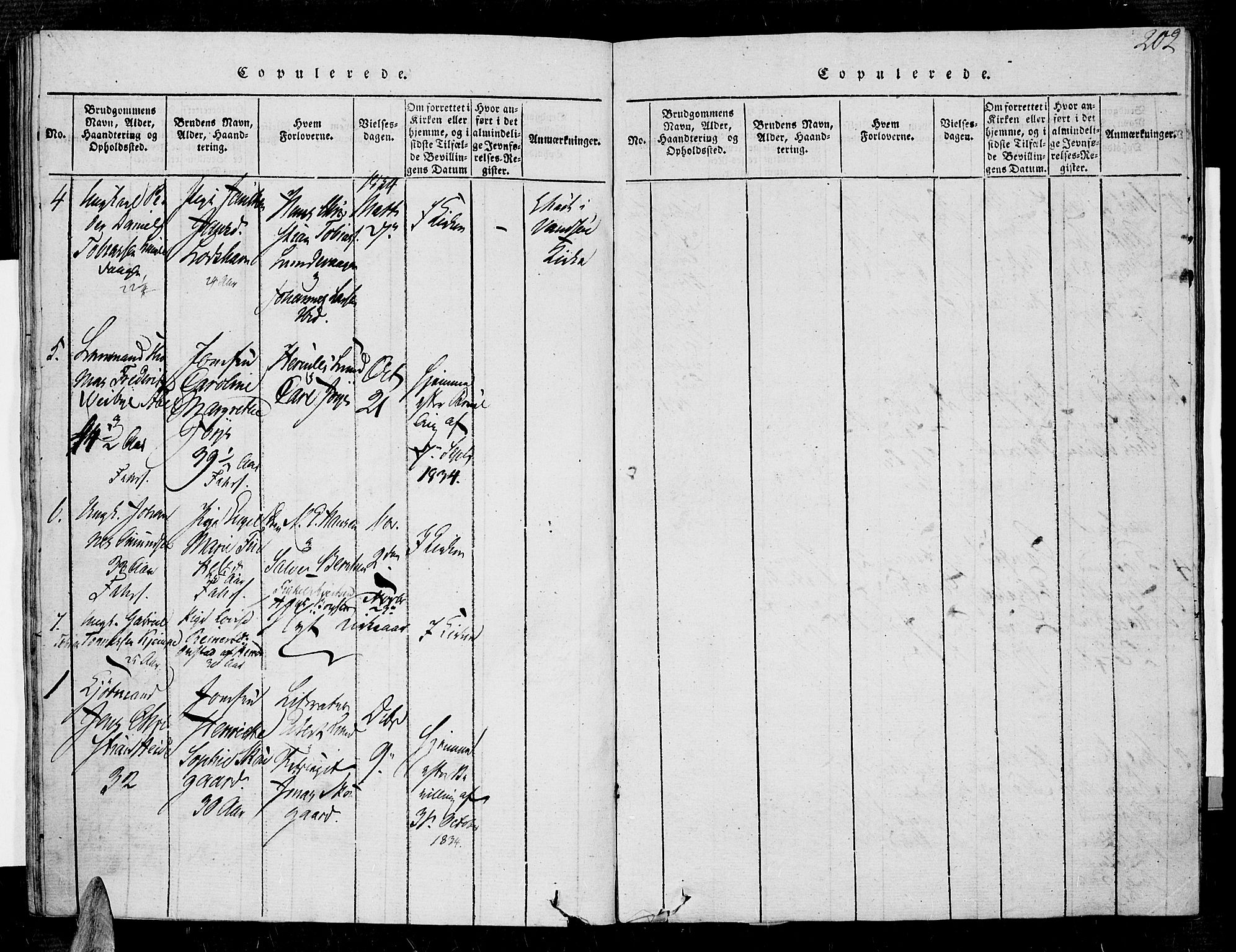 Farsund sokneprestkontor, SAK/1111-0009/F/Fa/L0002: Ministerialbok nr. A 2, 1815-1836, s. 202