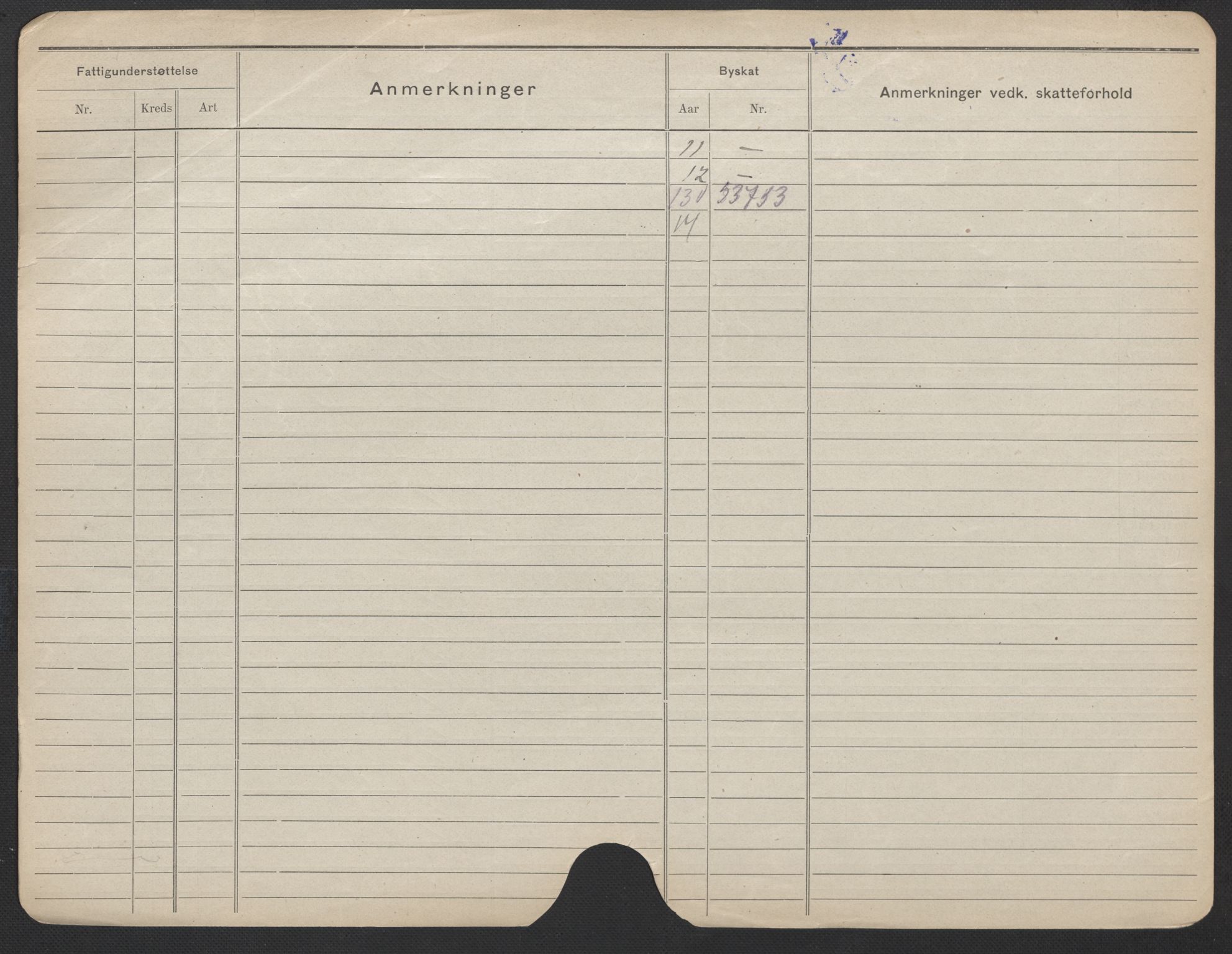 Oslo folkeregister, Registerkort, AV/SAO-A-11715/F/Fa/Fac/L0024: Kvinner, 1906-1914, s. 206b