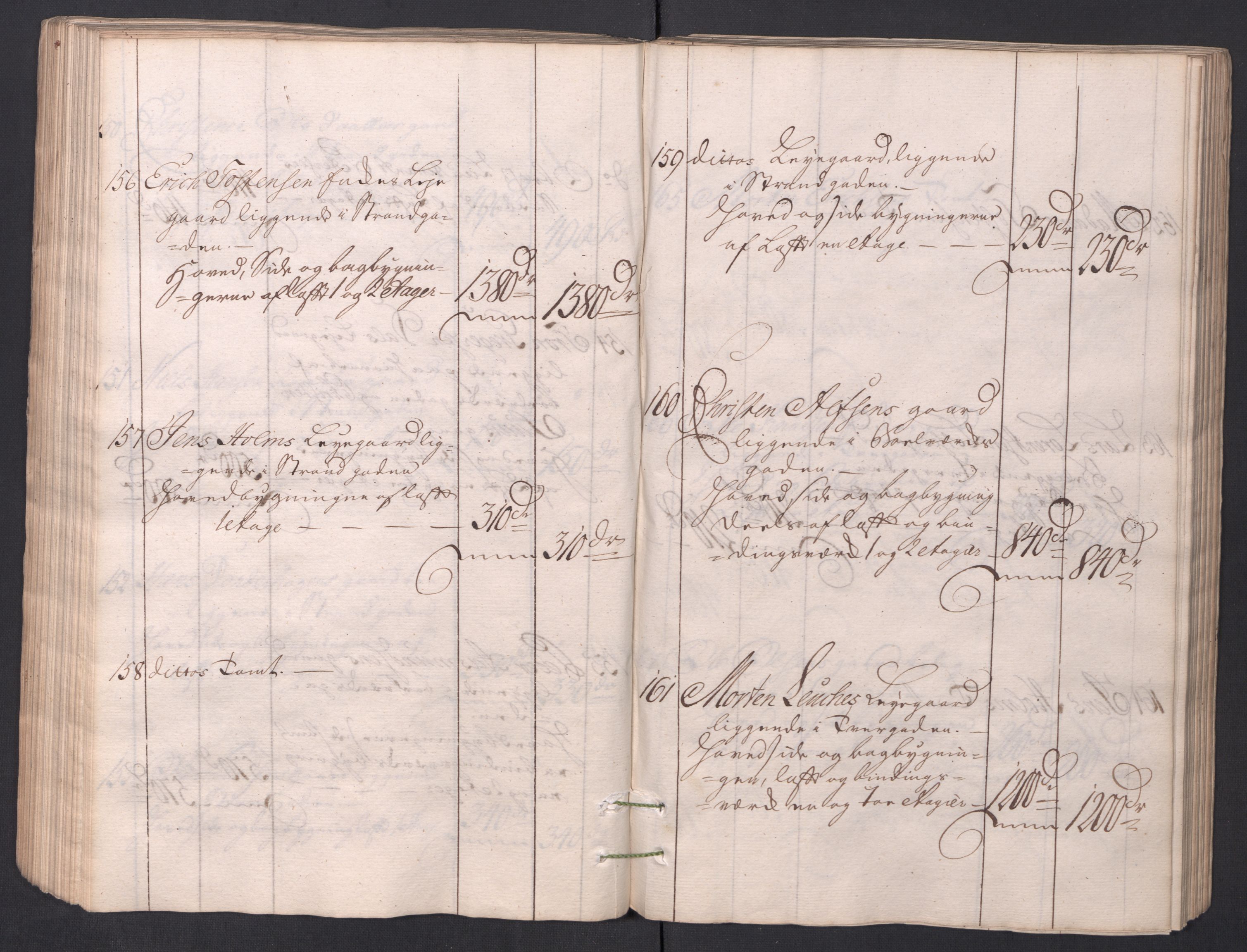 Kristiania stiftamt, AV/SAO-A-10386/I/Ia/L0001/0002: Branntakster / Christiania, 1766-1767