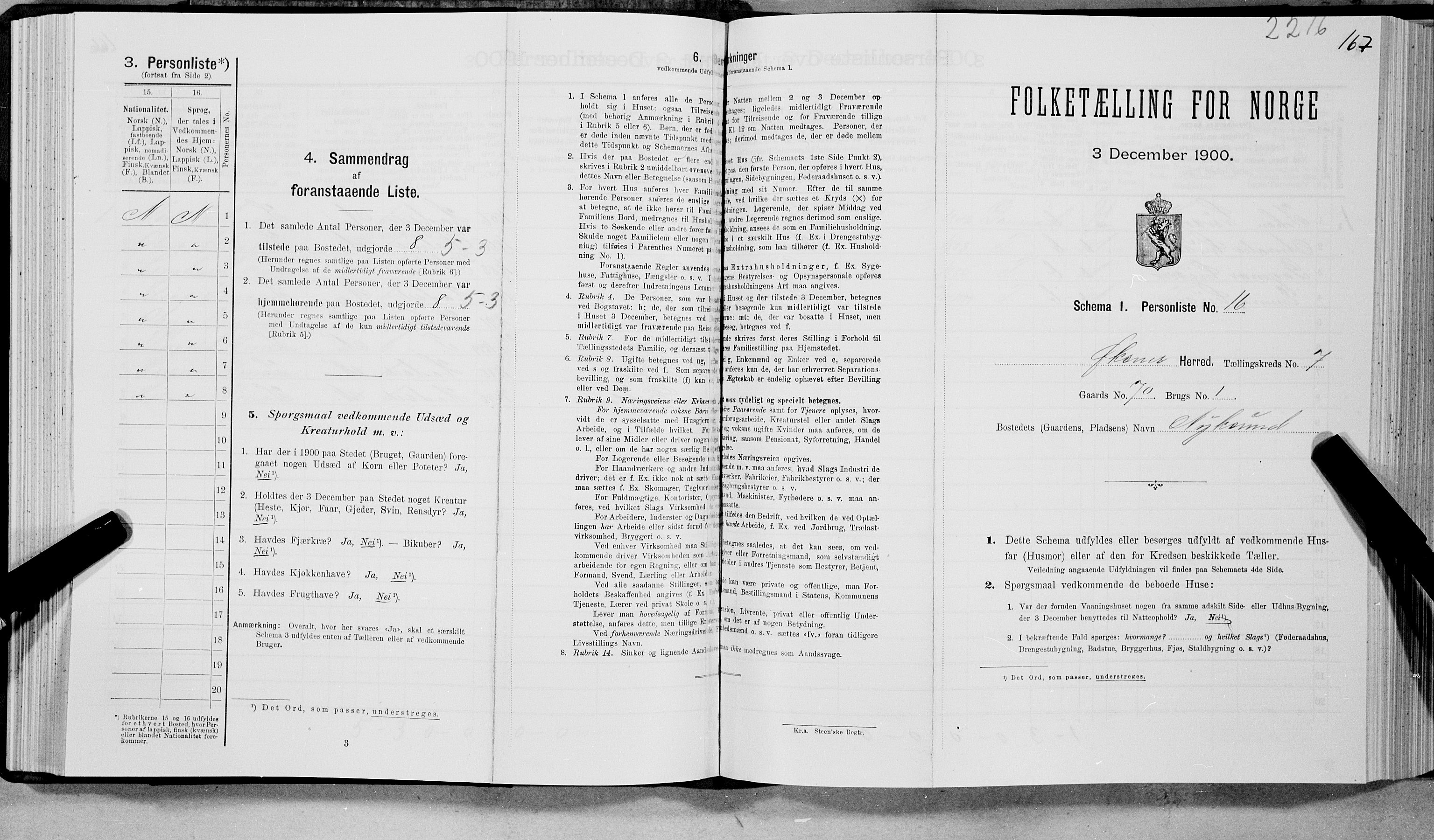 SAT, Folketelling 1900 for 1868 Øksnes herred, 1900, s. 575