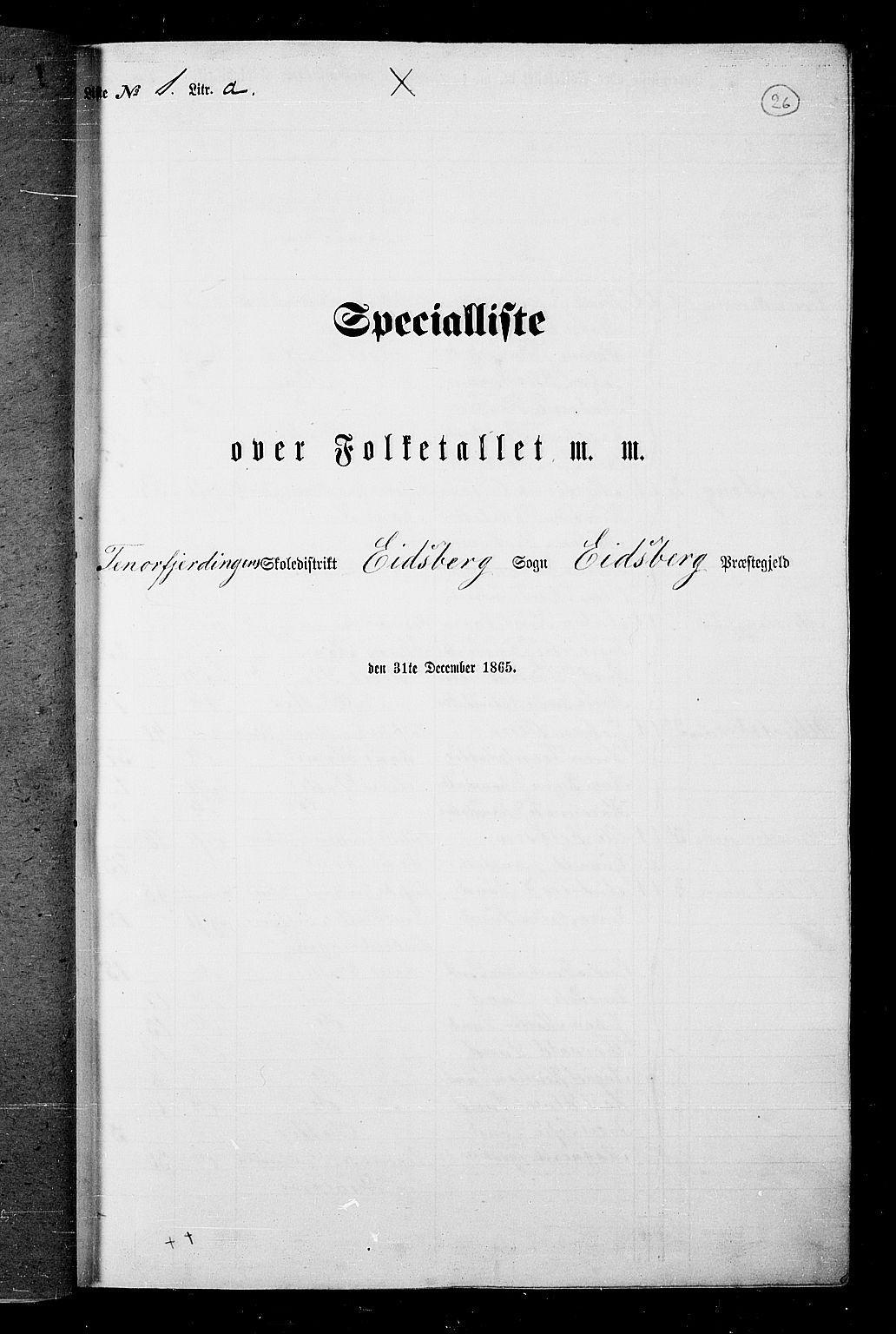 RA, Folketelling 1865 for 0125P Eidsberg prestegjeld, 1865, s. 21
