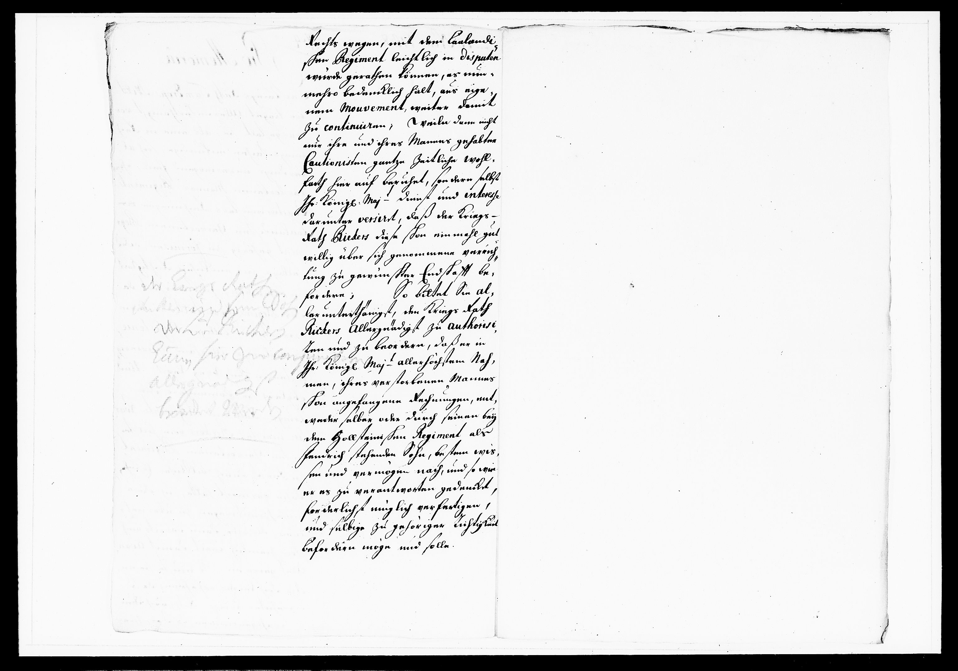 Krigskollegiet, Krigskancelliet, DRA/A-0006/-/1143-1150: Refererede sager, 1738, s. 485