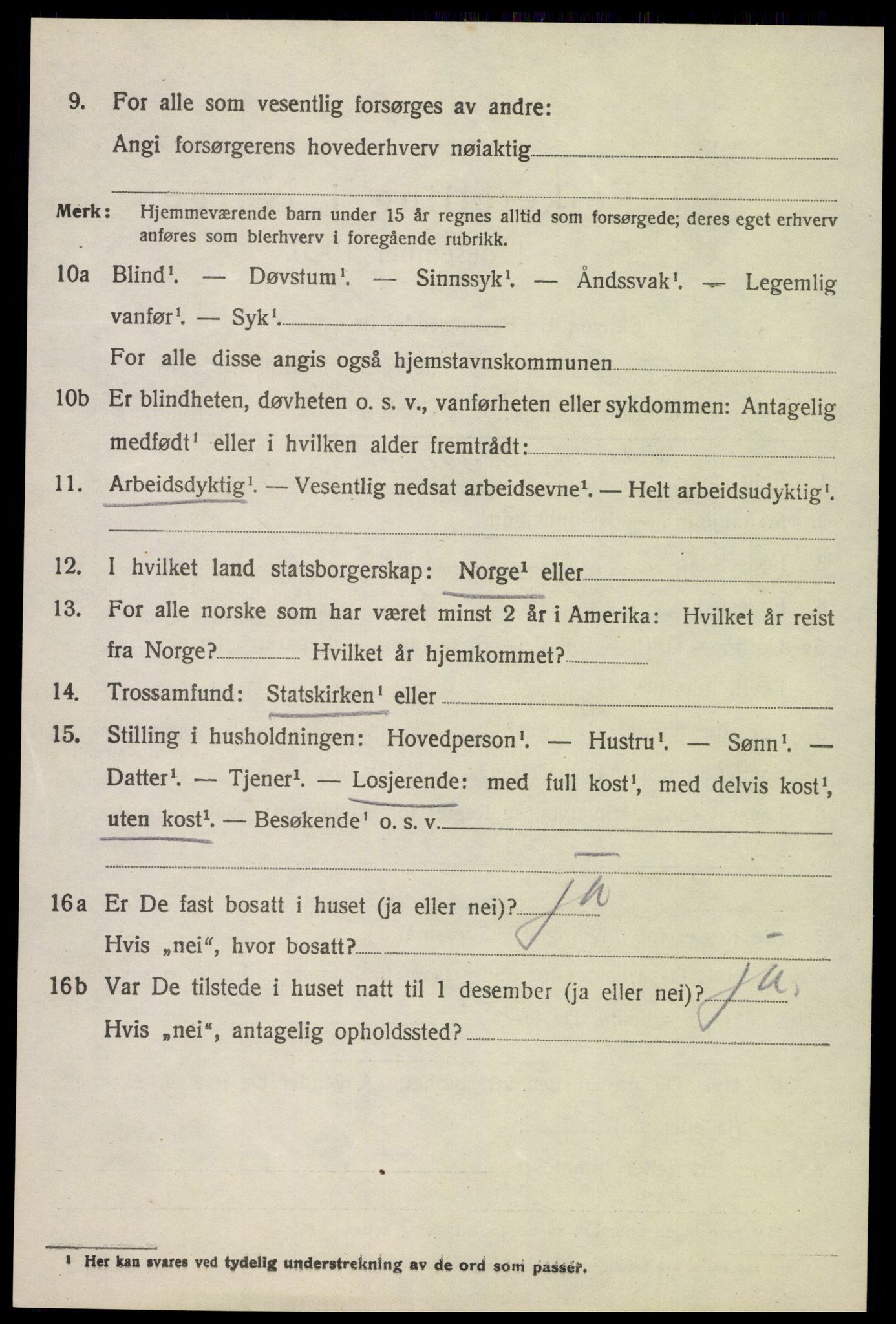 SAH, Folketelling 1920 for 0536 Søndre Land herred, 1920, s. 6888