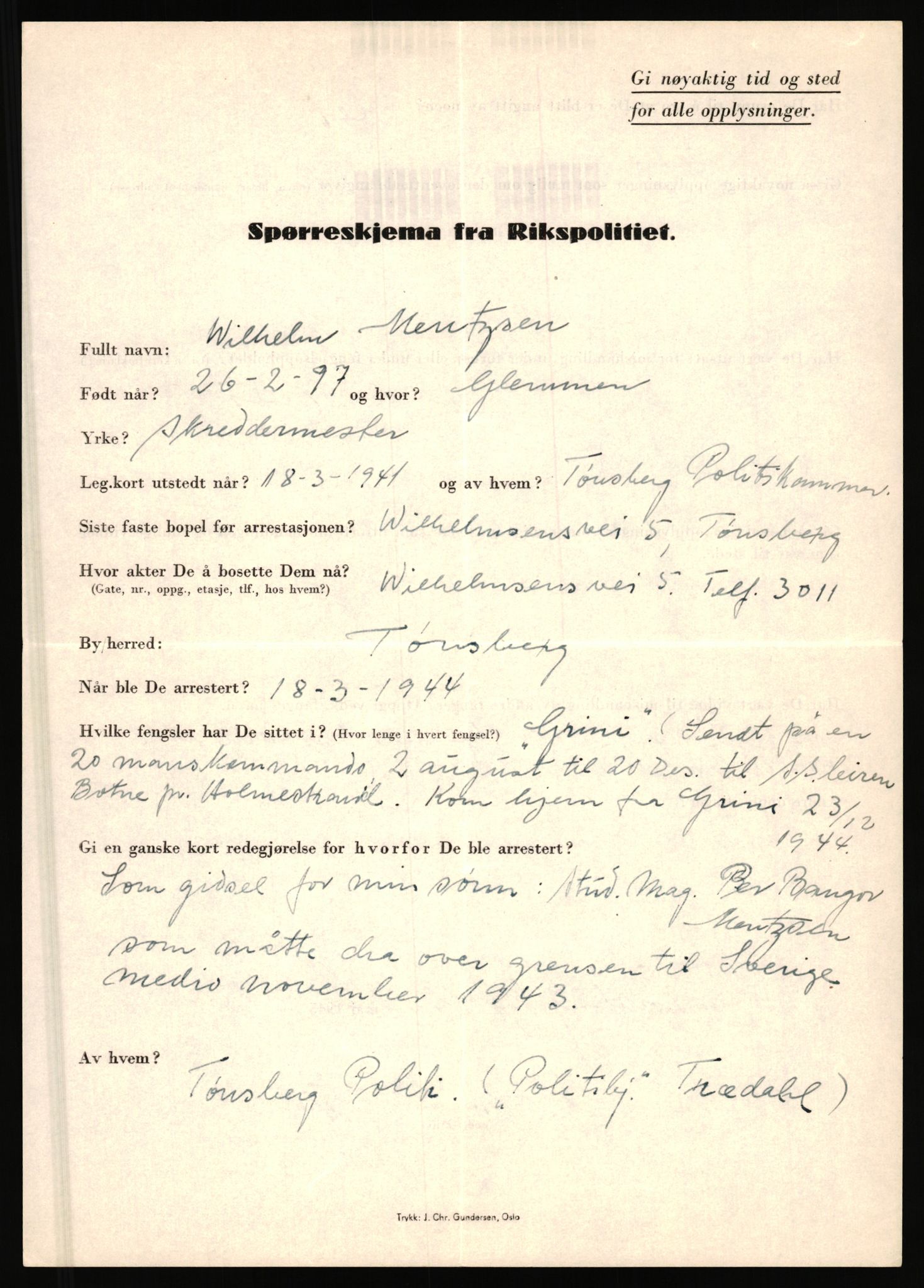 Rikspolitisjefen, AV/RA-S-1560/L/L0011: Lucassen, Oscar Fredrik - Moen, Olav, 1940-1945, s. 810