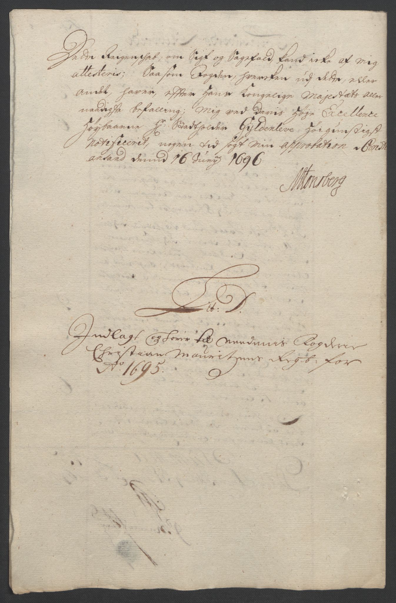 Rentekammeret inntil 1814, Reviderte regnskaper, Fogderegnskap, RA/EA-4092/R39/L2312: Fogderegnskap Nedenes, 1693-1695, s. 251