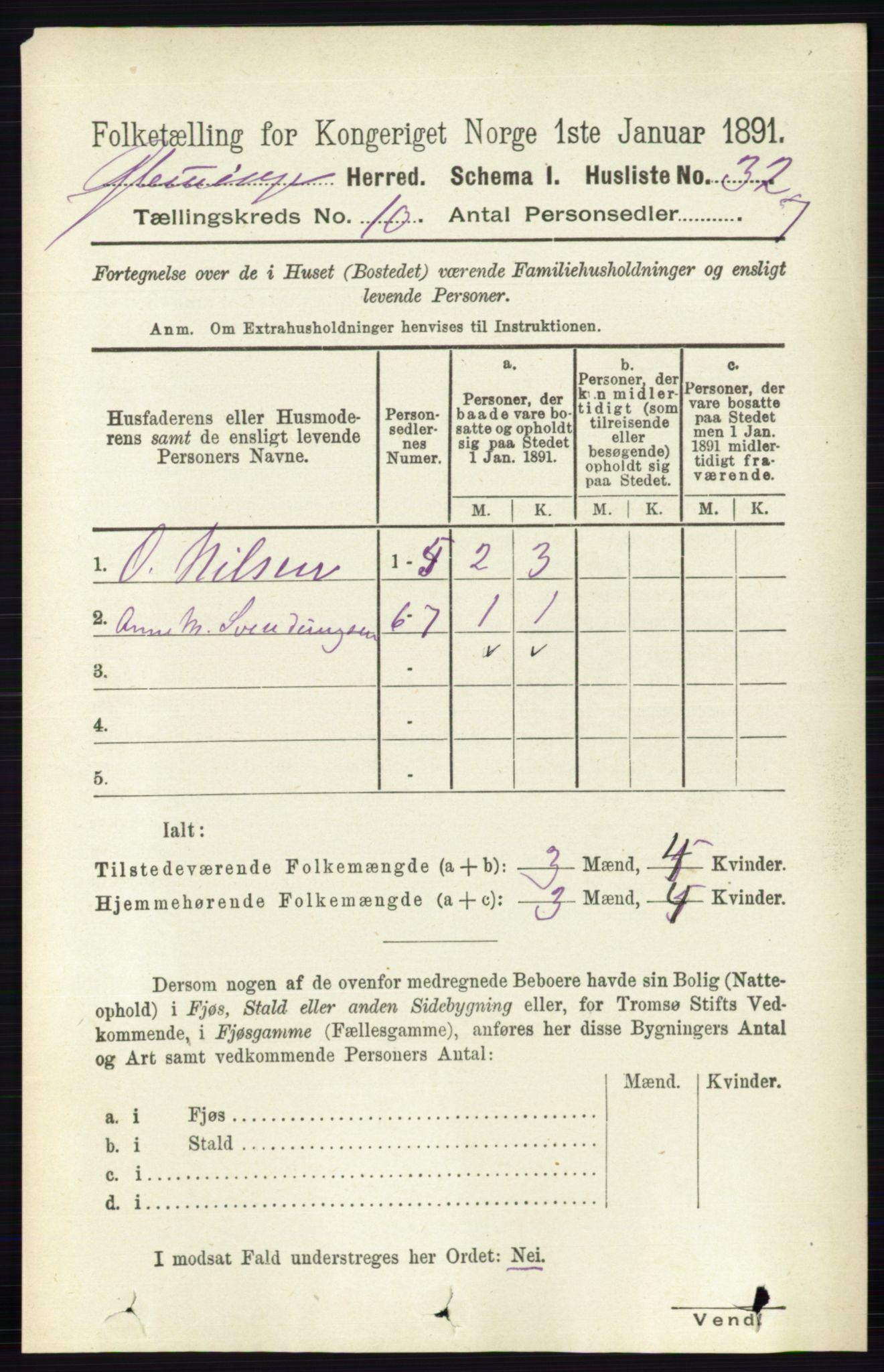 RA, Folketelling 1891 for 0132 Glemmen herred, 1891, s. 9932