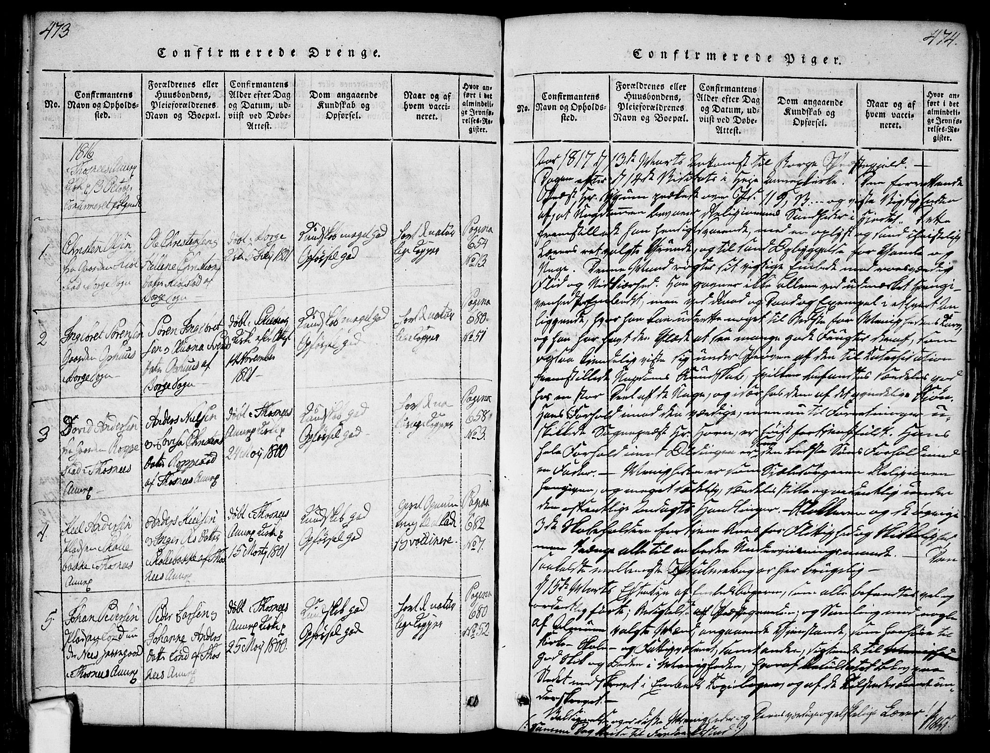 Borge prestekontor Kirkebøker, AV/SAO-A-10903/F/Fa/L0003: Ministerialbok nr. I 3, 1815-1836, s. 473-474