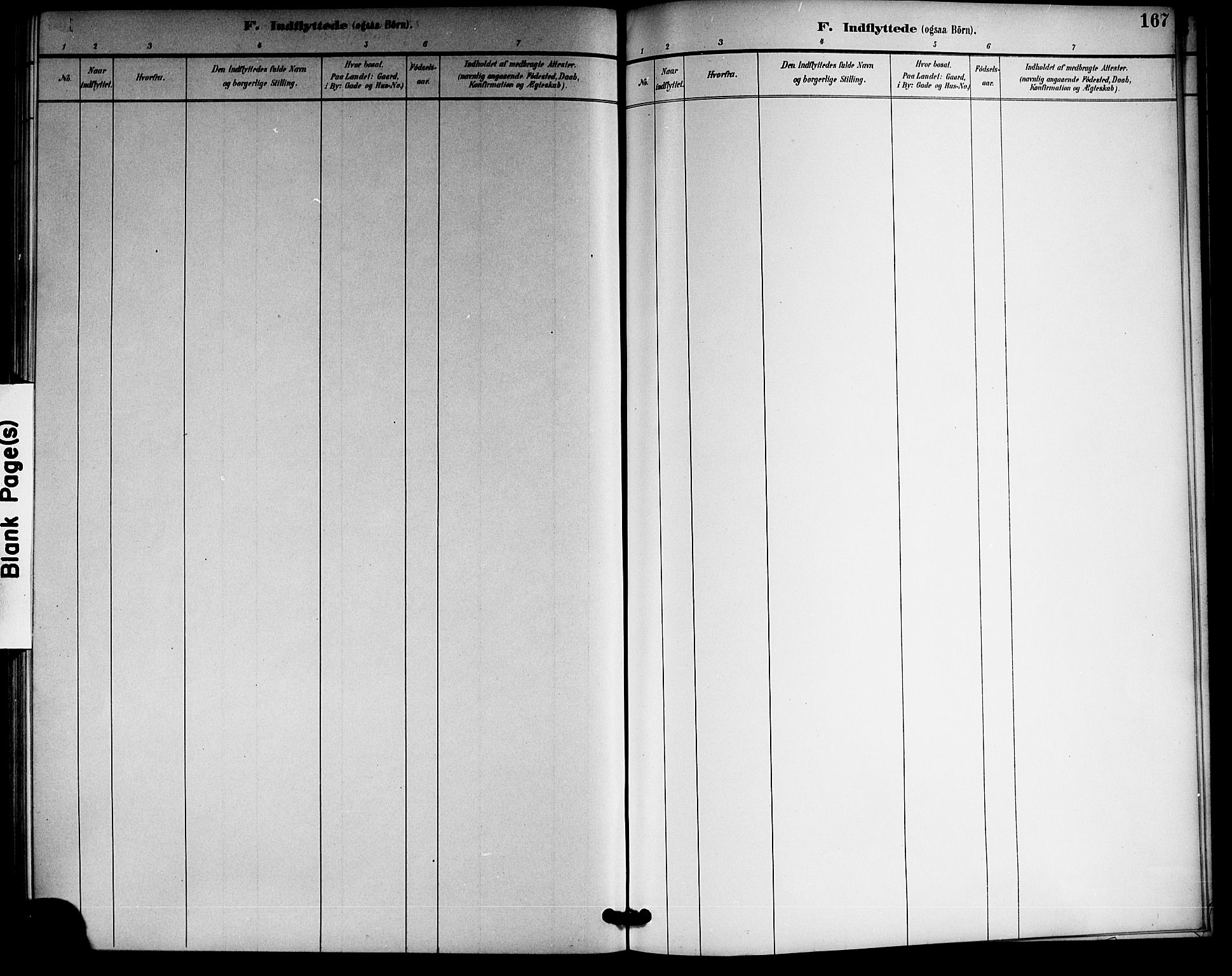 Gransherad kirkebøker, SAKO/A-267/G/Gb/L0003: Klokkerbok nr. II 3, 1887-1921, s. 167