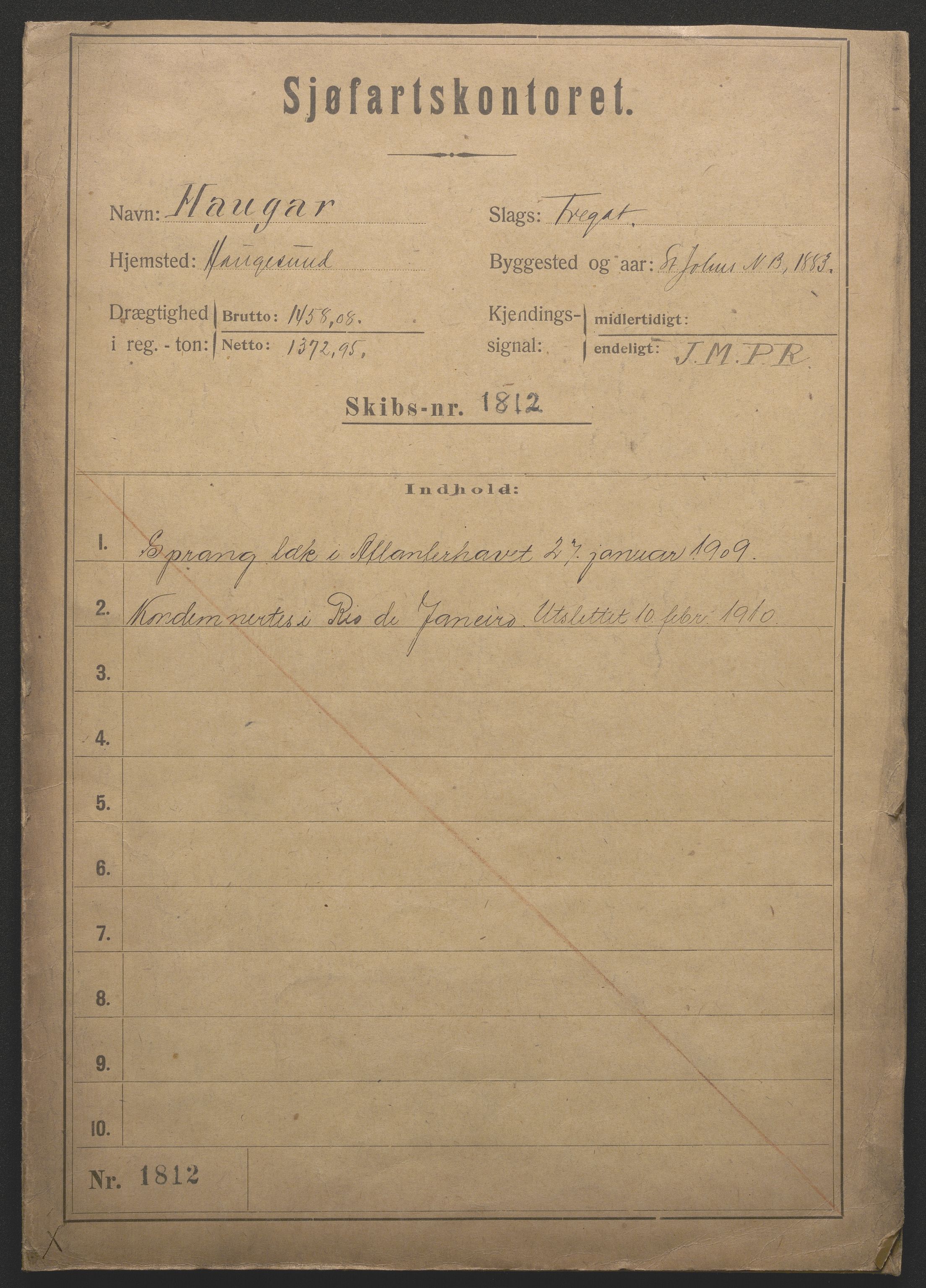 Sjøfartsdirektoratet med forløpere, skipsmapper slettede skip, AV/RA-S-4998/F/Fa/L0467: --, 1874-1928, s. 281