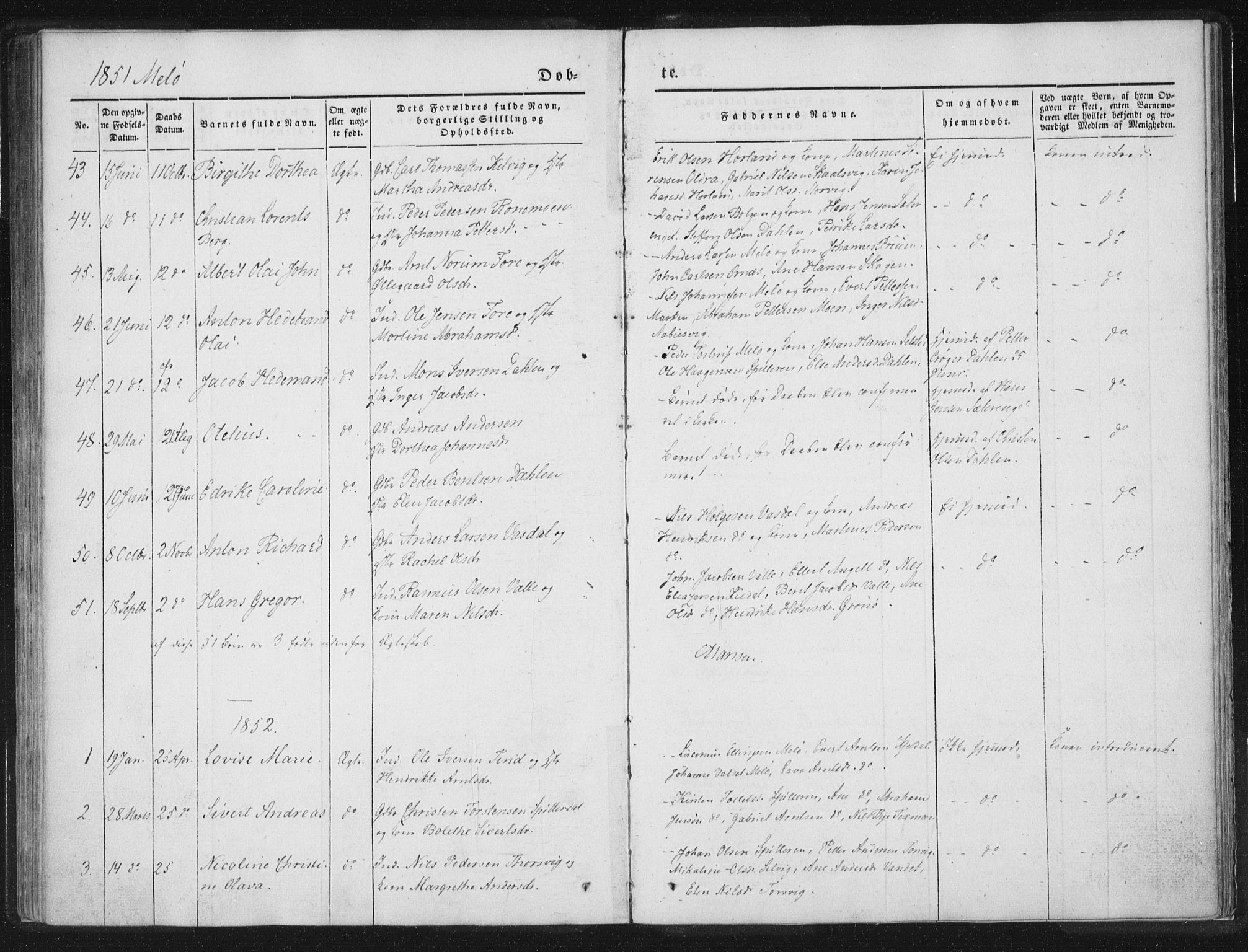Ministerialprotokoller, klokkerbøker og fødselsregistre - Nordland, SAT/A-1459/841/L0602: Ministerialbok nr. 841A08 /2, 1845-1859, s. 85