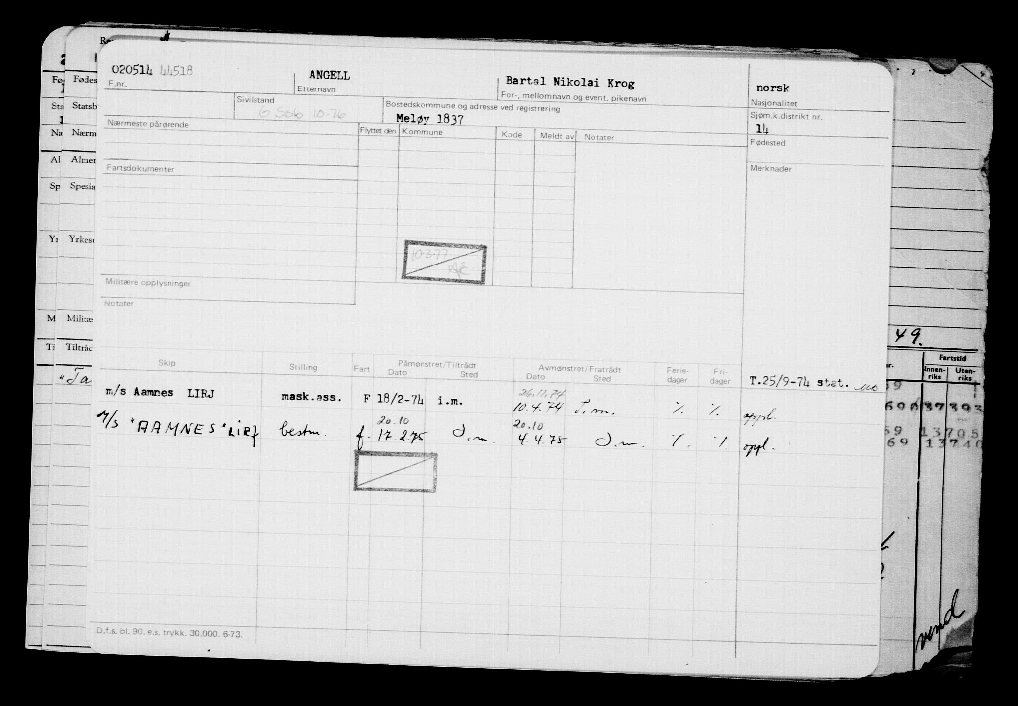 Direktoratet for sjømenn, AV/RA-S-3545/G/Gb/L0120: Hovedkort, 1914, s. 388