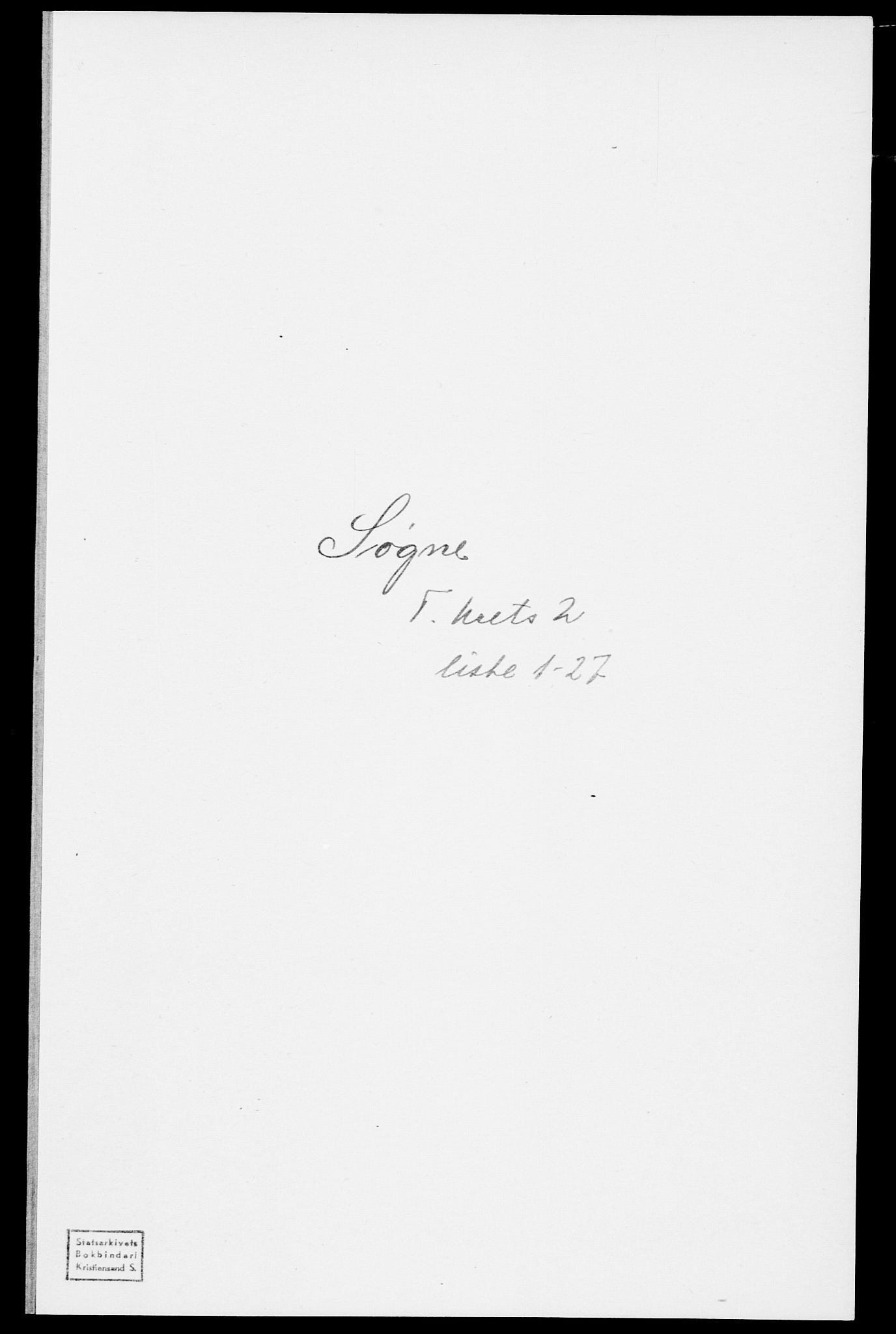 SAK, Folketelling 1875 for 1018P Søgne prestegjeld, 1875, s. 197