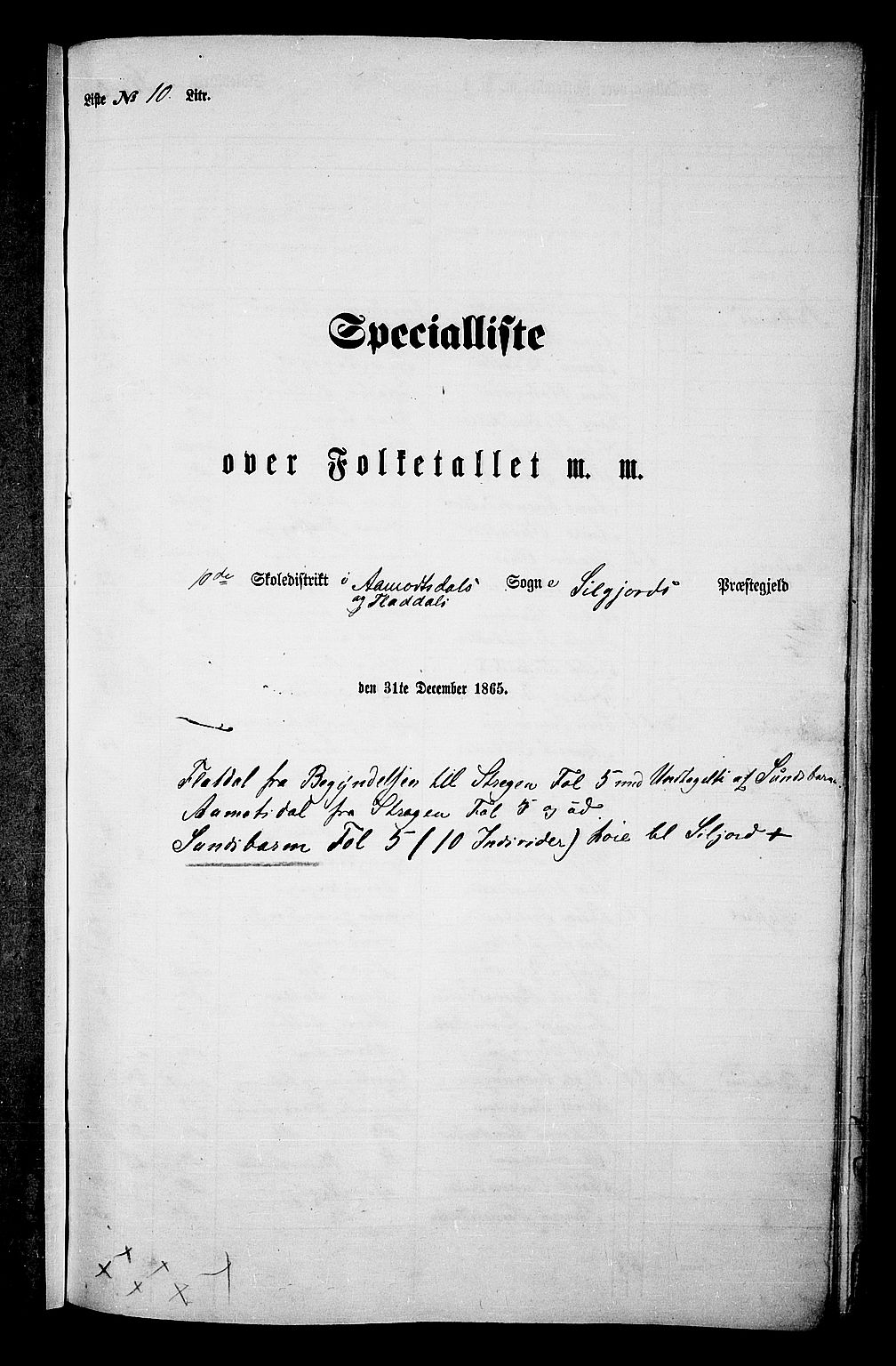 RA, Folketelling 1865 for 0828P Seljord prestegjeld, 1865, s. 132