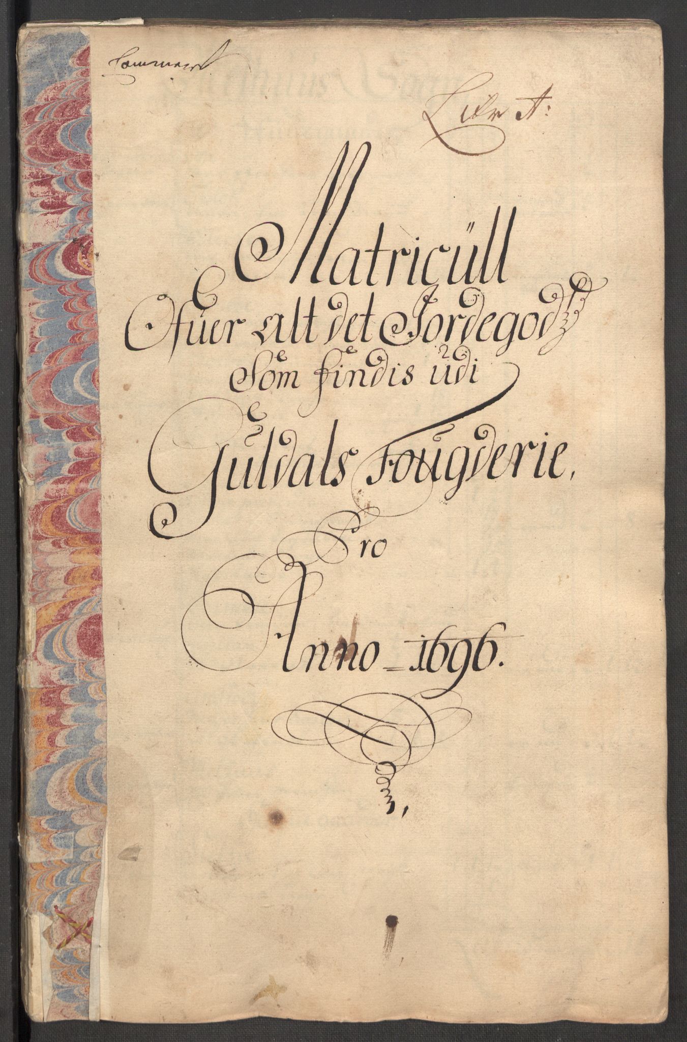 Rentekammeret inntil 1814, Reviderte regnskaper, Fogderegnskap, RA/EA-4092/R60/L3946: Fogderegnskap Orkdal og Gauldal, 1696, s. 245