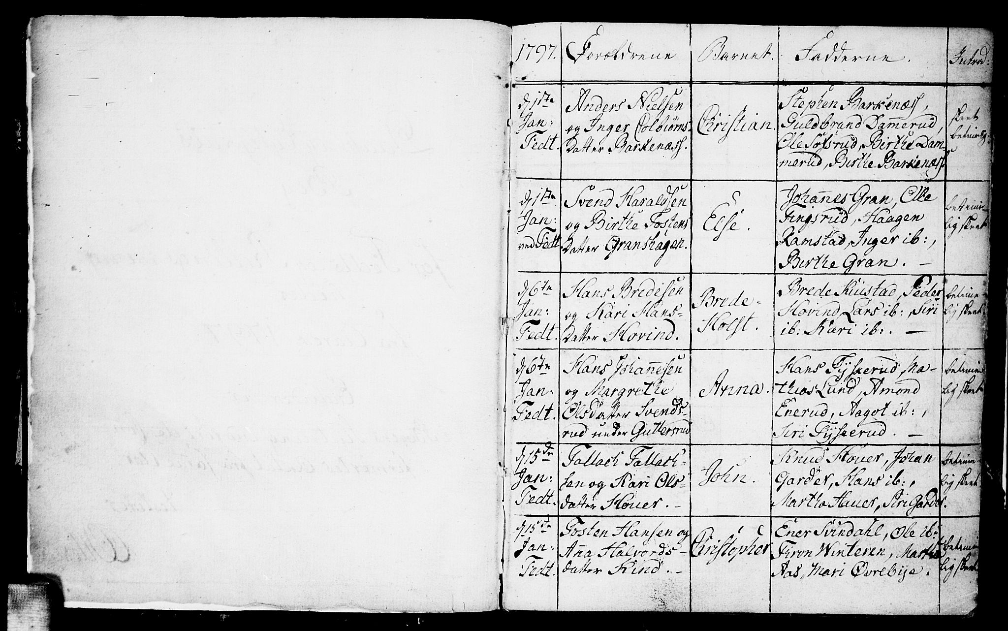 Fet prestekontor Kirkebøker, SAO/A-10370a/F/Fa/L0007: Ministerialbok nr. I 7, 1797-1814