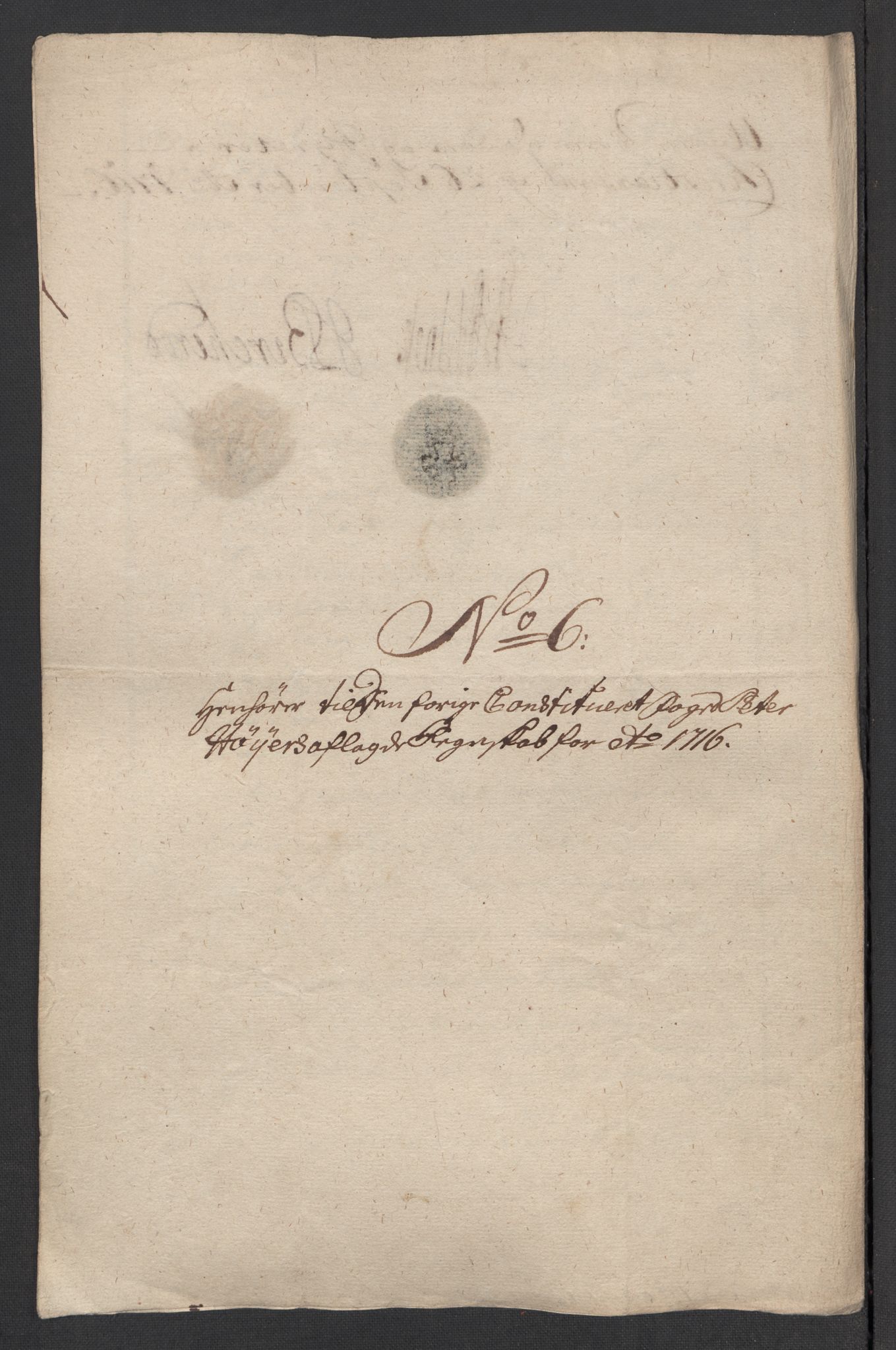 Rentekammeret inntil 1814, Reviderte regnskaper, Fogderegnskap, RA/EA-4092/R39/L2325: Fogderegnskap Nedenes, 1716, s. 219