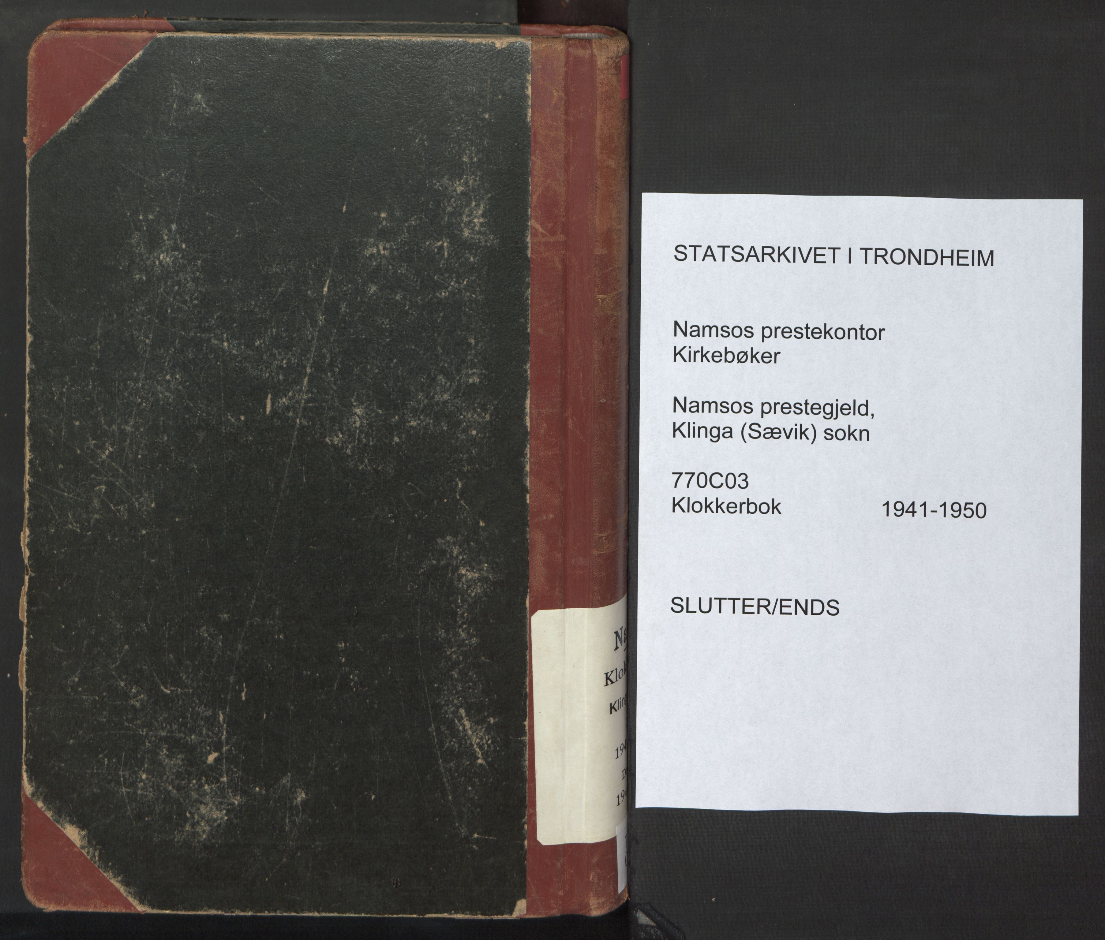 Ministerialprotokoller, klokkerbøker og fødselsregistre - Nord-Trøndelag, SAT/A-1458/770/L0592: Klokkerbok nr. 770C03, 1941-1950
