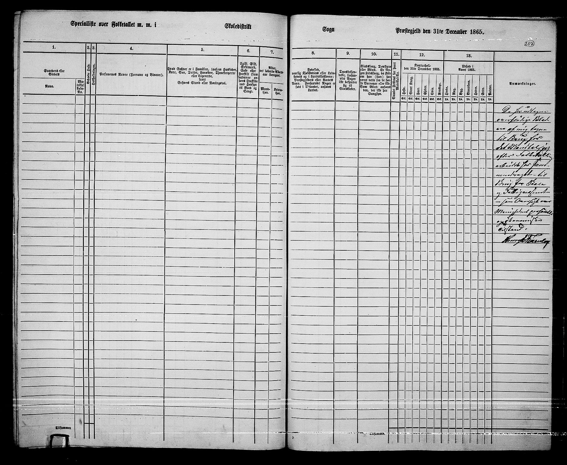 RA, Folketelling 1865 for 0420P Eidskog prestegjeld, 1865, s. 263