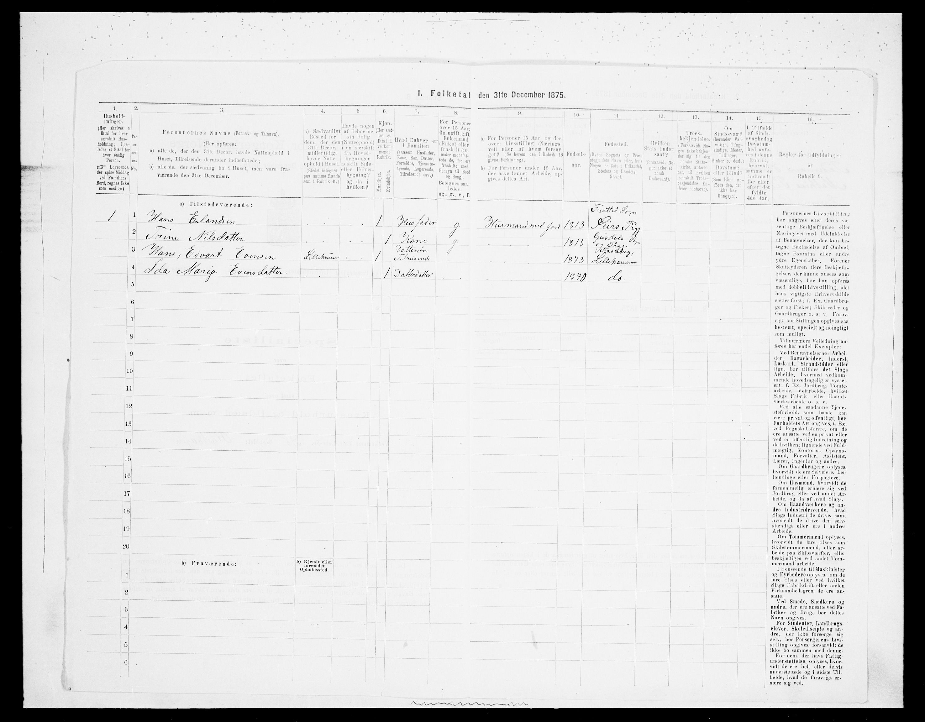 SAH, Folketelling 1875 for 0524L Fåberg prestegjeld, Fåberg sokn og Lillehammer landsokn, 1875, s. 496