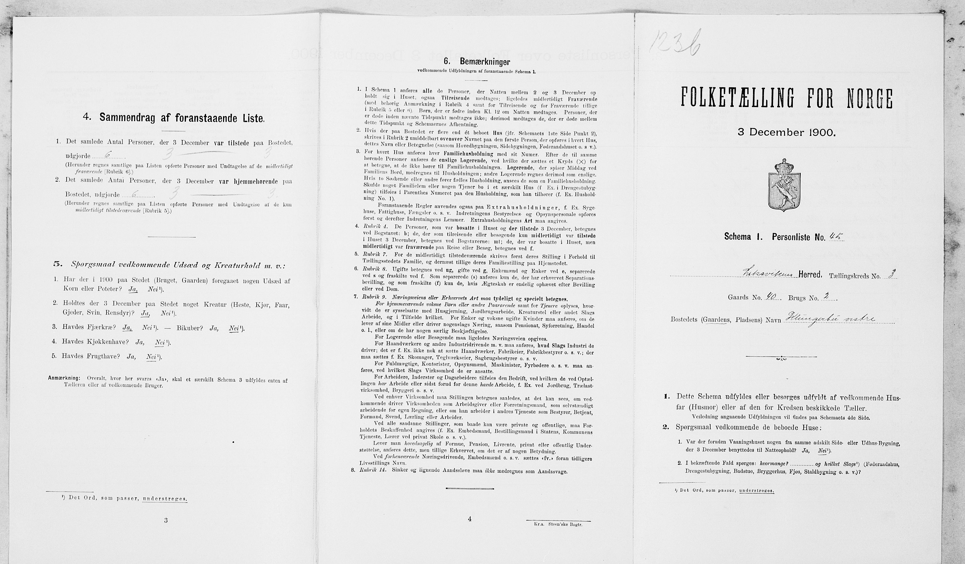 SAT, Folketelling 1900 for 1718 Leksvik herred, 1900, s. 426